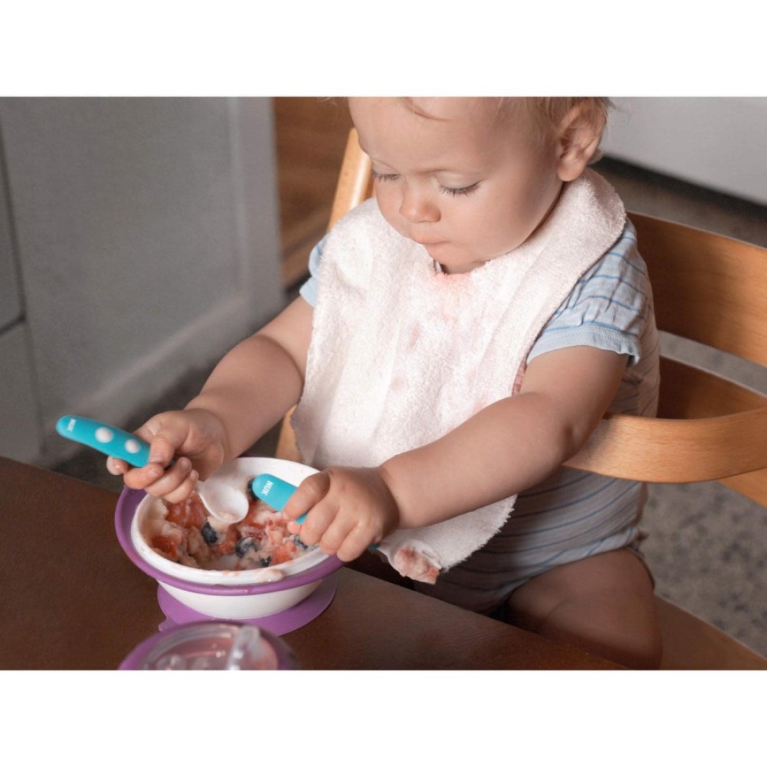 Nuk Eating Bowl With 2 Lids SNK661 Multicolour