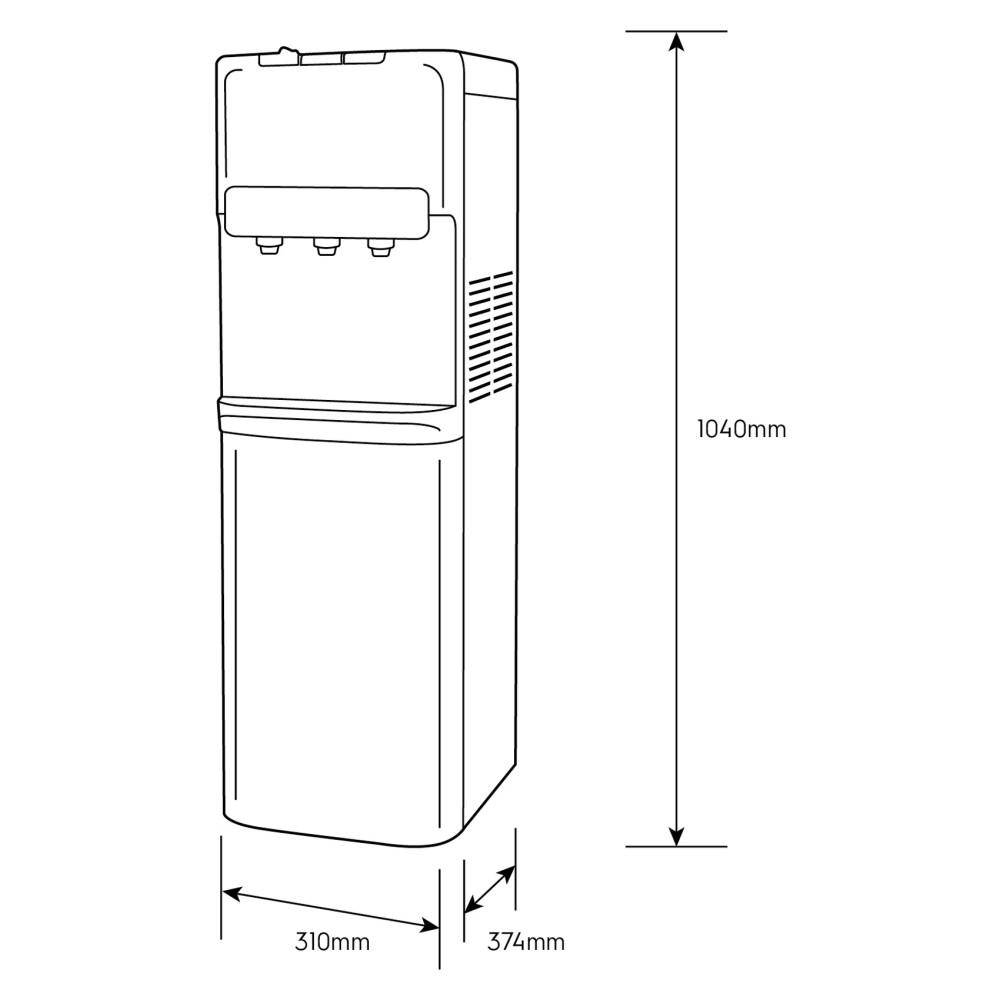 Electrolux Bottom Loading Water Dispenser EDBMFDXSG, 420 W, Silver
