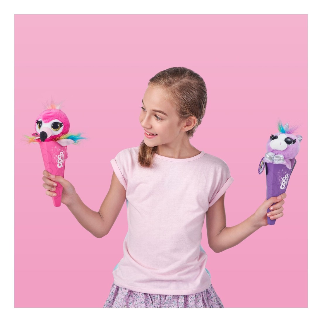 Zuru Coco Surprise Cones Classics Poncho Stuff Plush Toy Assorted