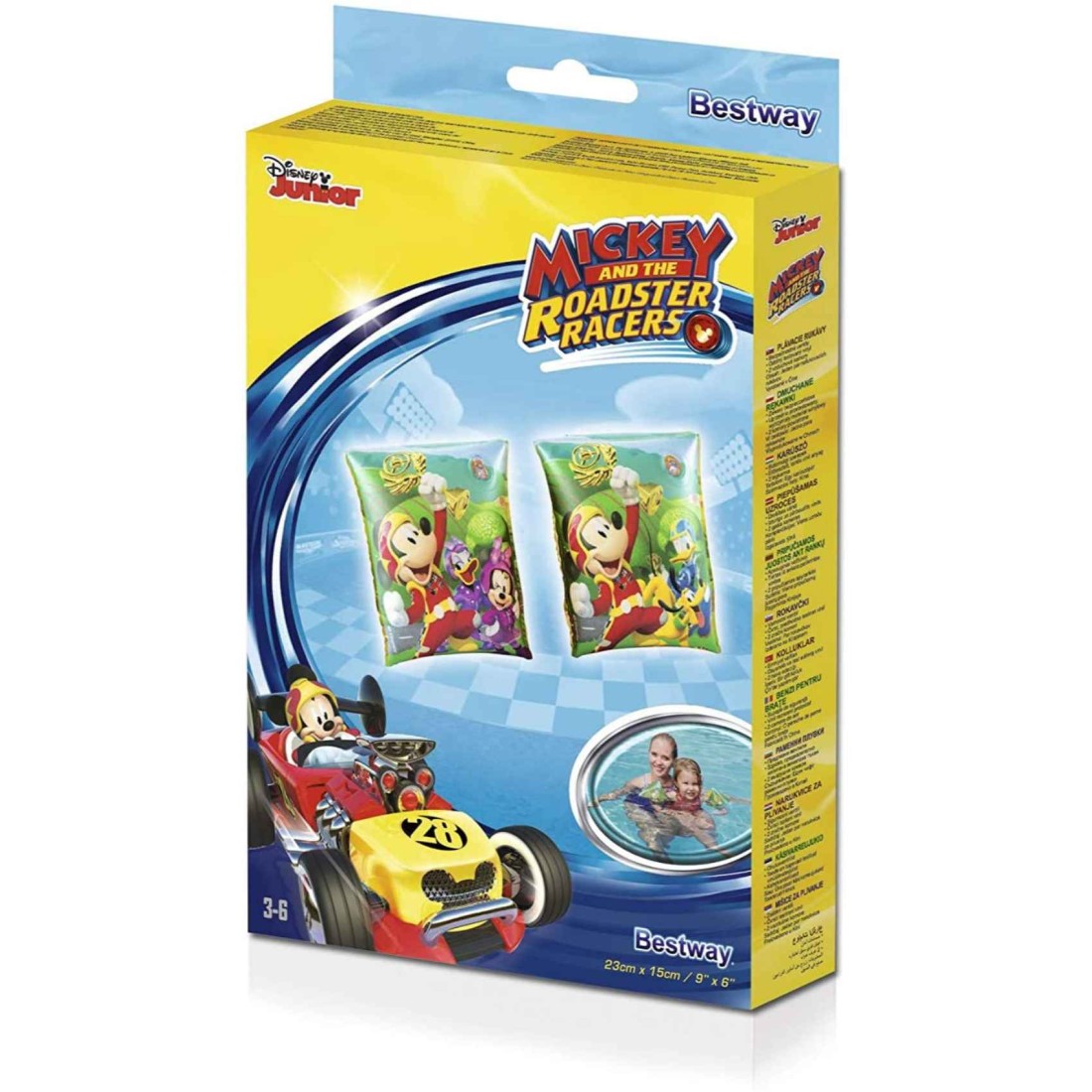 Bestway Mickey Printed Armbands Multicolour 23x15cm