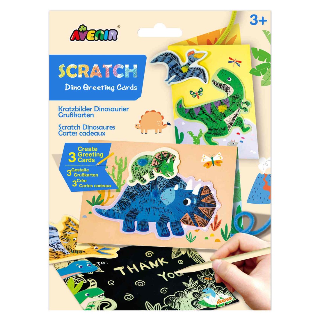 Avenir Scratch Greeting Cards AVCH2218(55-58) Assorted