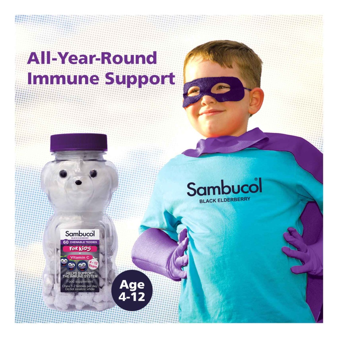 Sambucol Kids Chewable Teddies 60 Chewables