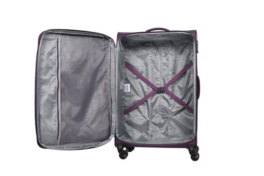 American Tourister Duncan Spinner 2 Wheel Luggage Trolley Purple 83cm