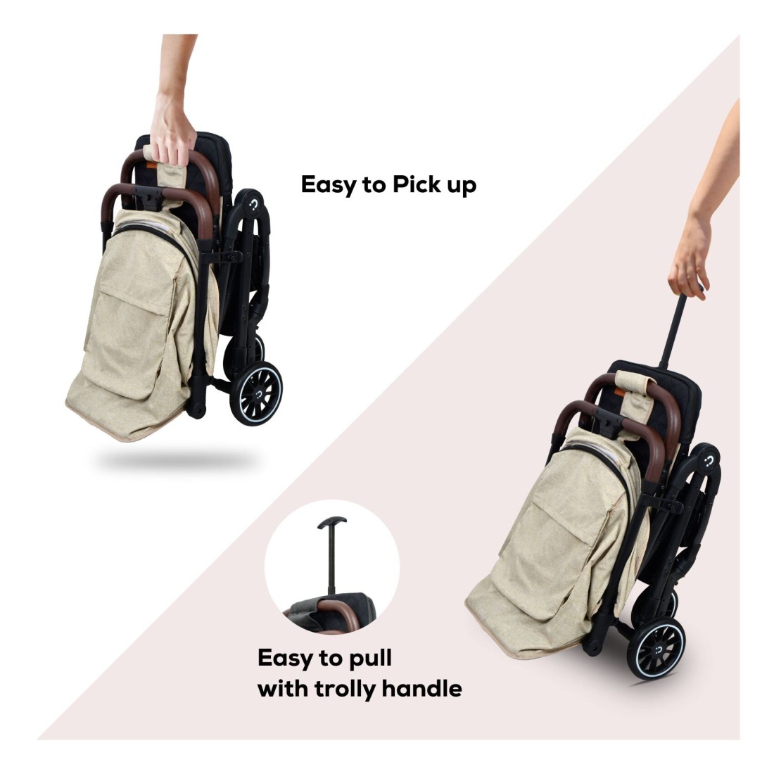 Nurtur Baby Stroller T208-NR3 Beige