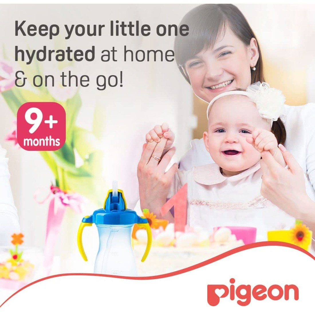 Pigeon Petite Straw Bottle 26149 Blue