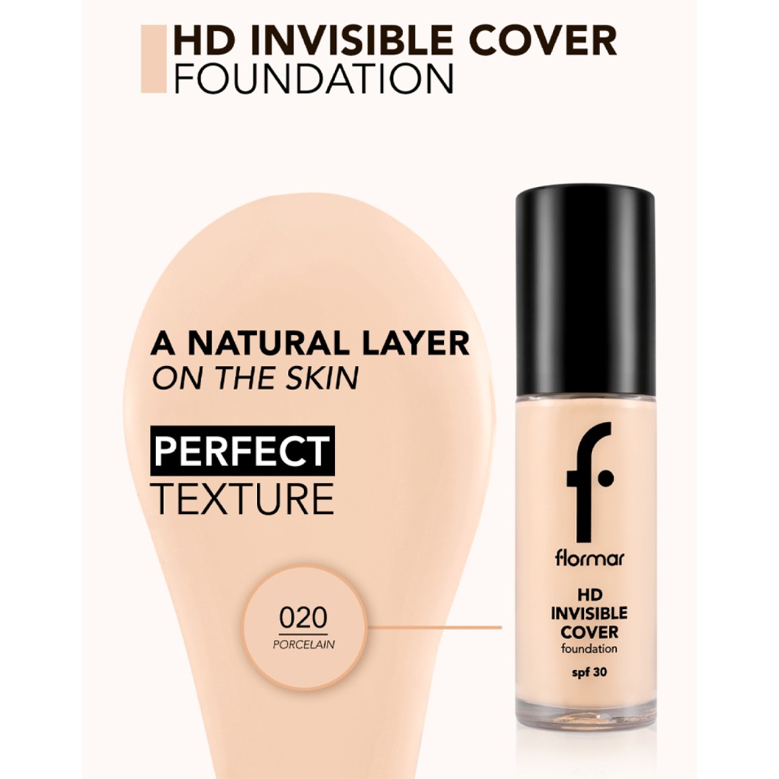 Flormar Invisible Cover Hd Foundation