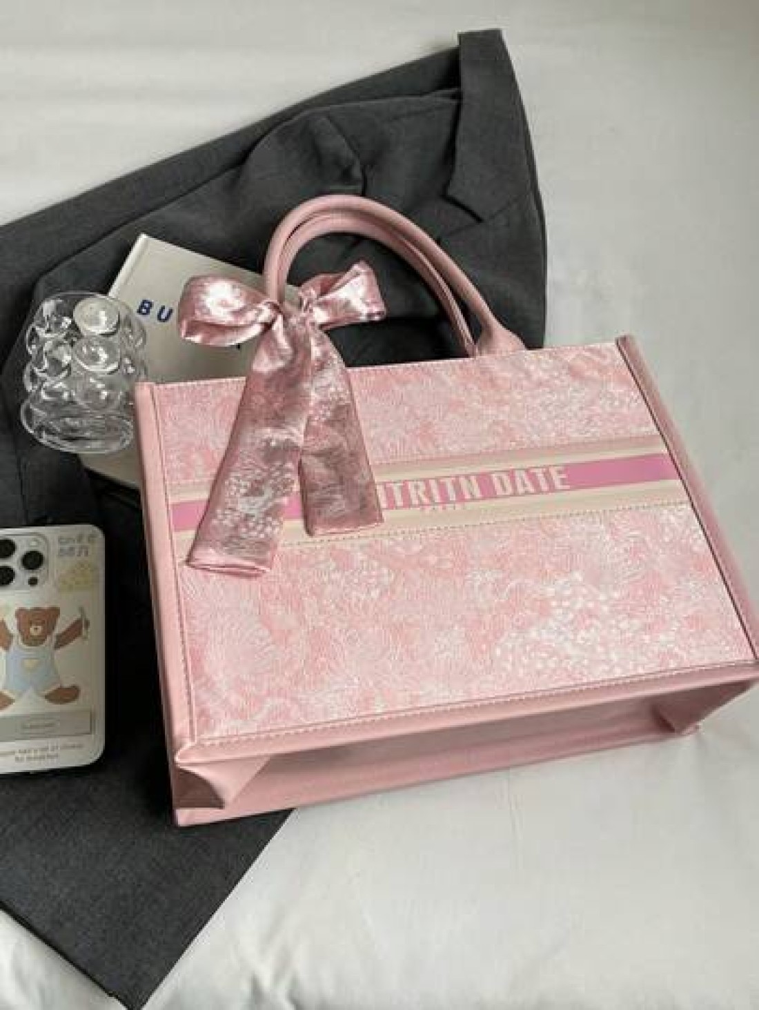 Casual Style Letter Print Large Capacity Top Handle Tote Handbag Nursing Bag Weekend Bag Everyday Bag Etc Perfect For Daily Use Suitable For Traveling Work Or Shopping University College Classroom Com