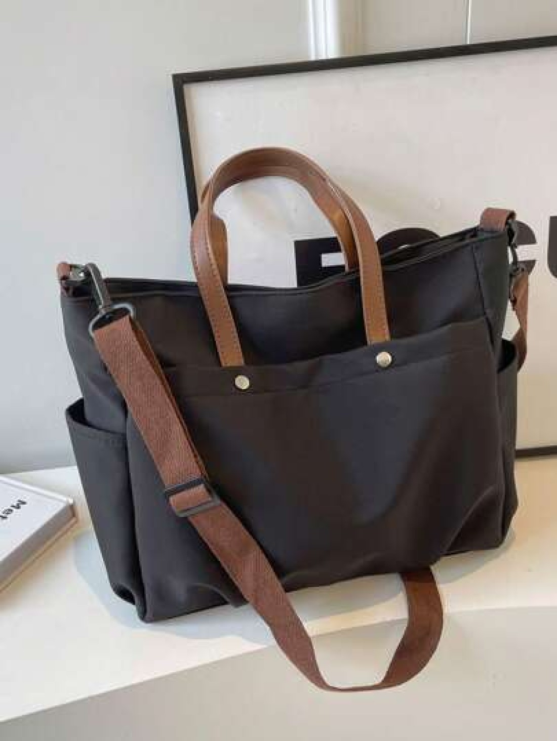 Minimalist Fashionable One Shoulder Crossbody Bag Large Capacity Commuting Versatile Women Tote Bag With Multiple Pockets Lightweight Foldable For Outdoor Travel Office University