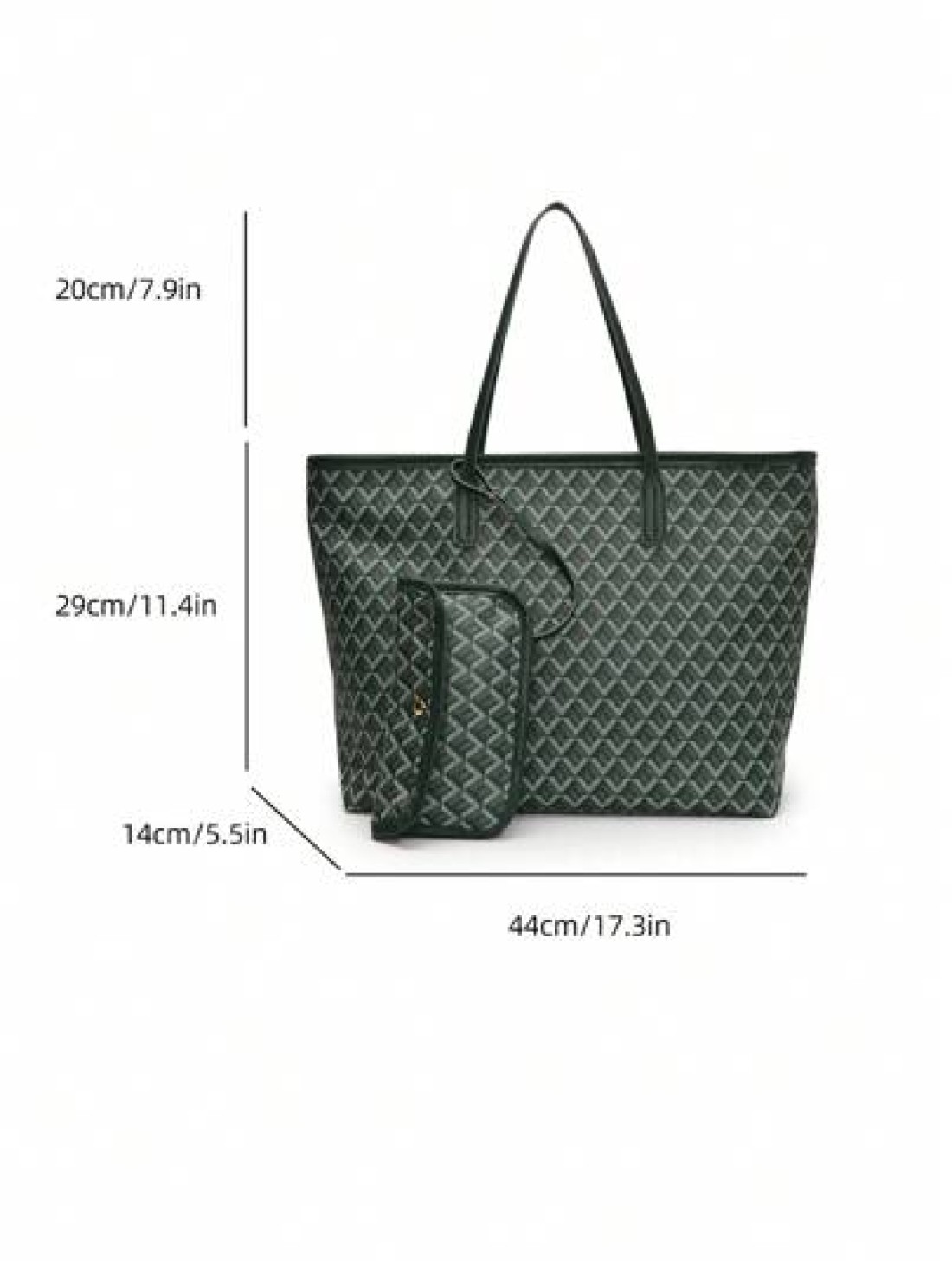 2pcs Set 2025 New Fashion Patchwork Tote Bag Large Capacity Travel Bag Shopping Bag Suitable For Women Daily Use Back To School Students Vacation Holiday Date Gift