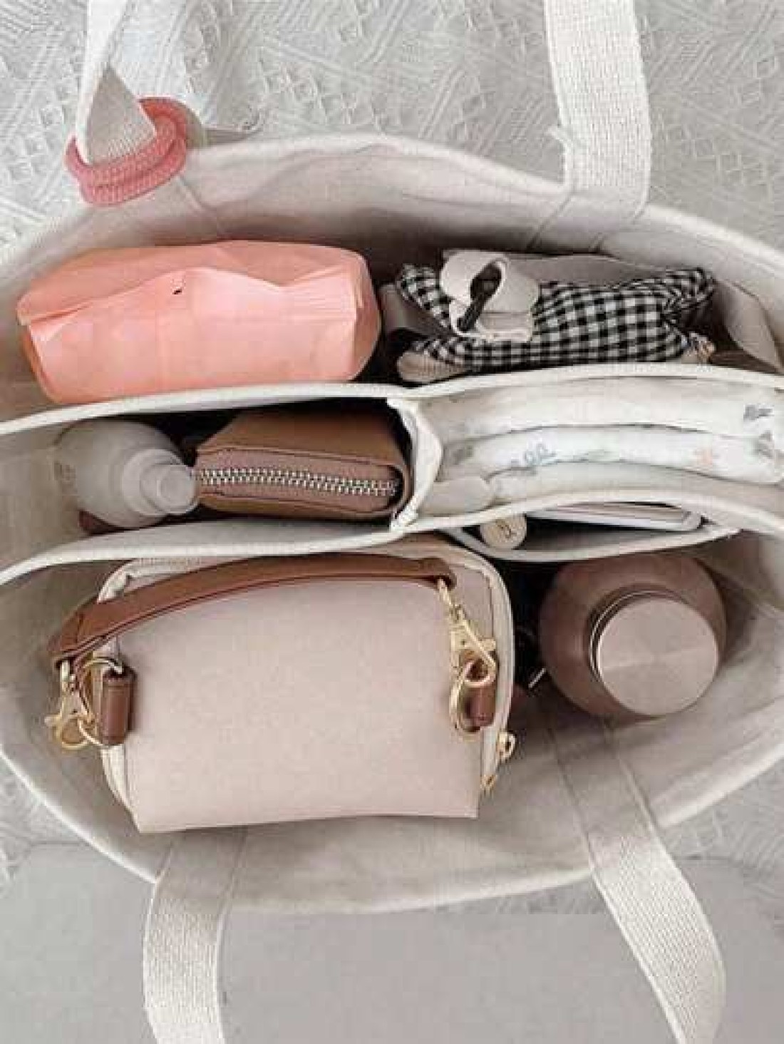 New Large Capacity Multi Compartment Women s Tote Bag Fashionable Simple And Versatile Handbag Niche Design Portable And Adjustable Shoulder Strap Mommy Shoulder Crossbody Bag Suitable For Commuting G