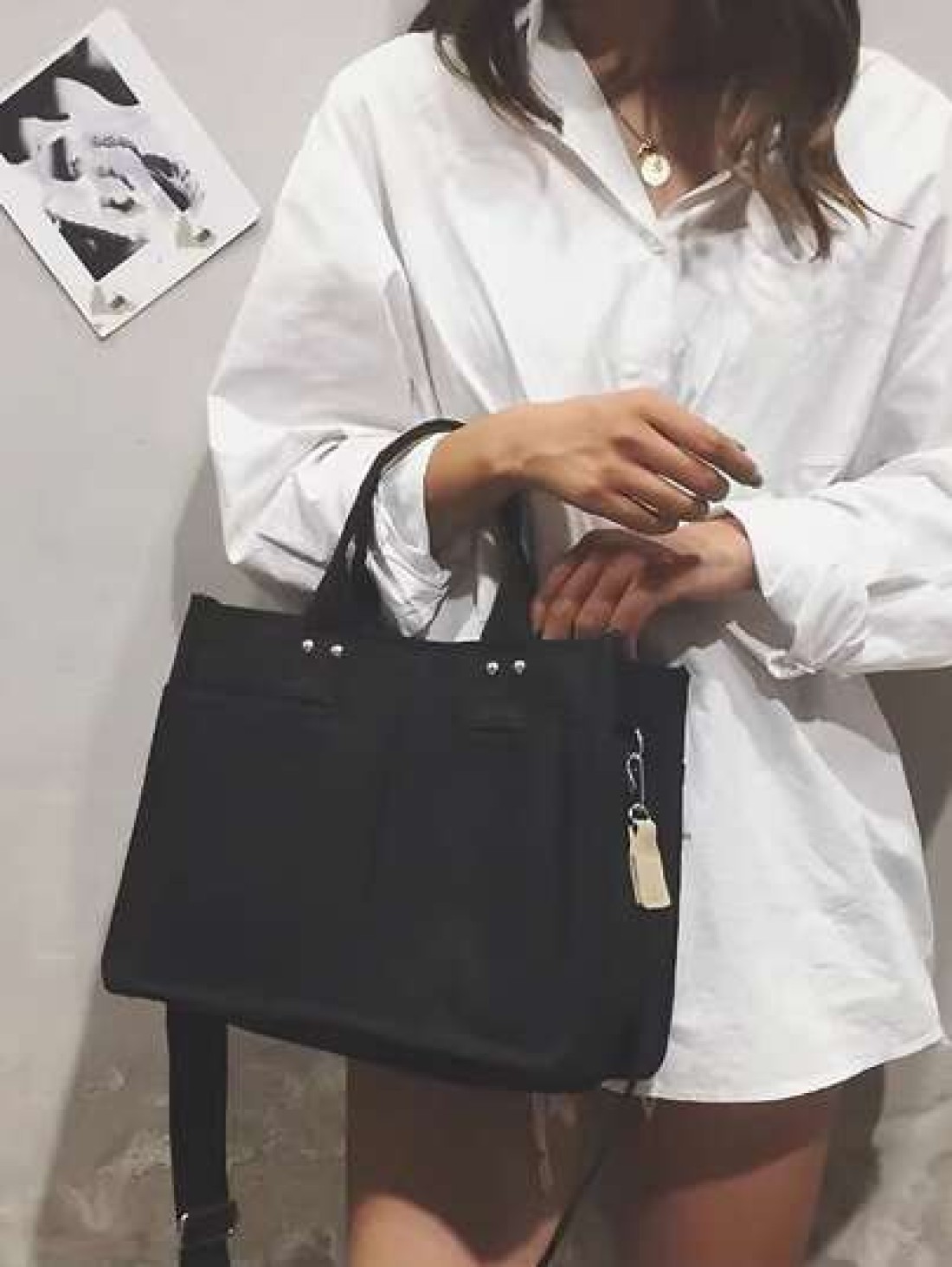 Large Capacity Canvas Tote Bag With Multiple Pockets For Casual Use Simple Canvas Tote Bag Wide Strap Crossbody Bag Multi Pockets Handbag for Travel