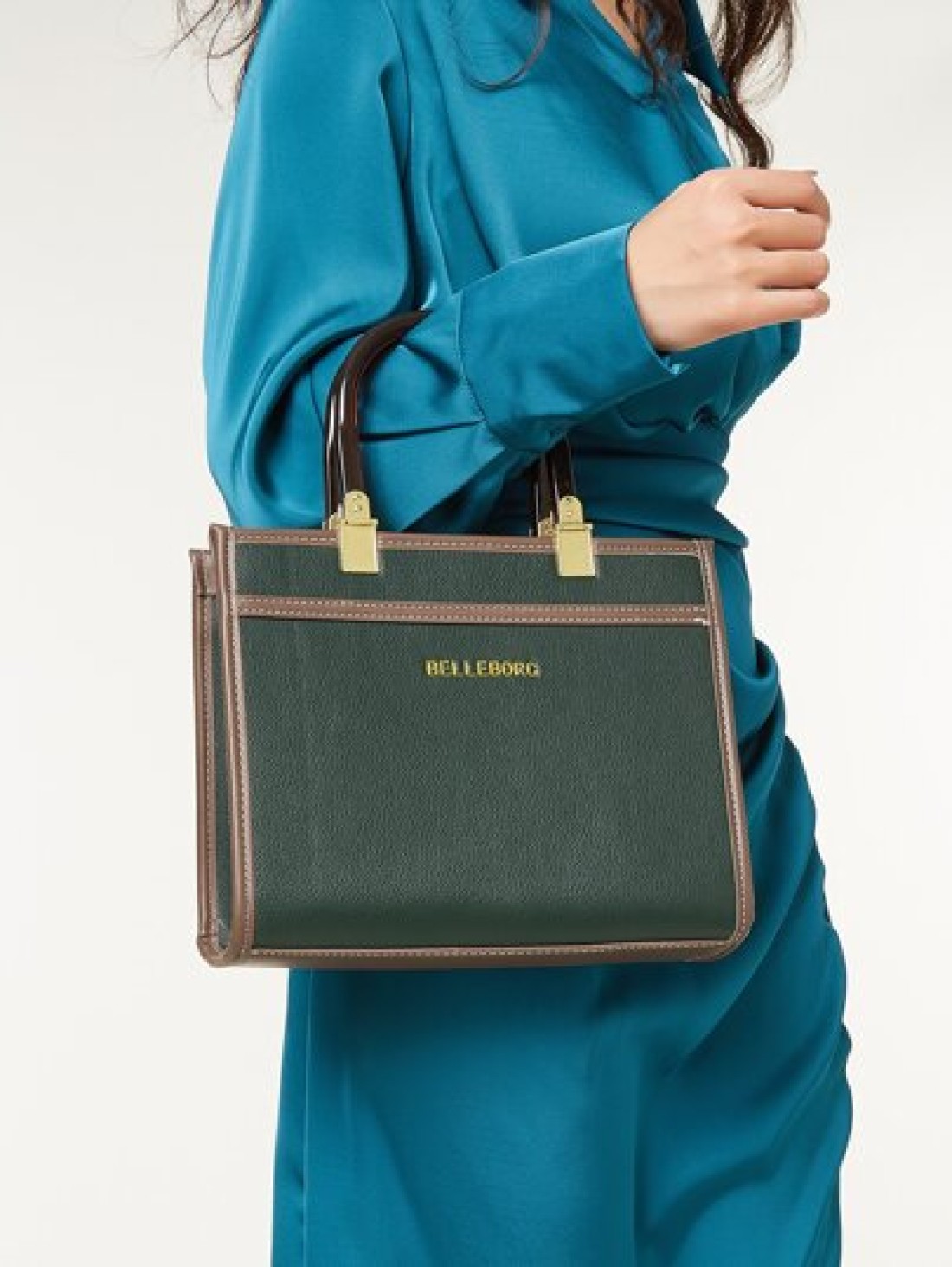 BELLEBORG Old Moeny Lightweight Business Casual Litchi Embossed Letter Detail Square Bag For Women Rookies White Collar Workers For Teen Girls Women College Students Rookies White Collar Workers Perfe