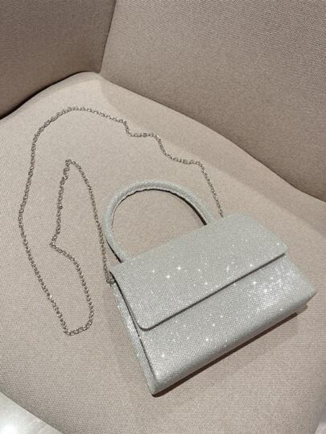 Moonlit EveBag Glamorous Elegant Exquisite Quiet Luxury Sequin Luxury Shiny Portable Glitter Flap Square Bag Mini Silver For Party Prom Evening Bag Dinner Bag For Party Girl Woman Bride Perfect For Pa