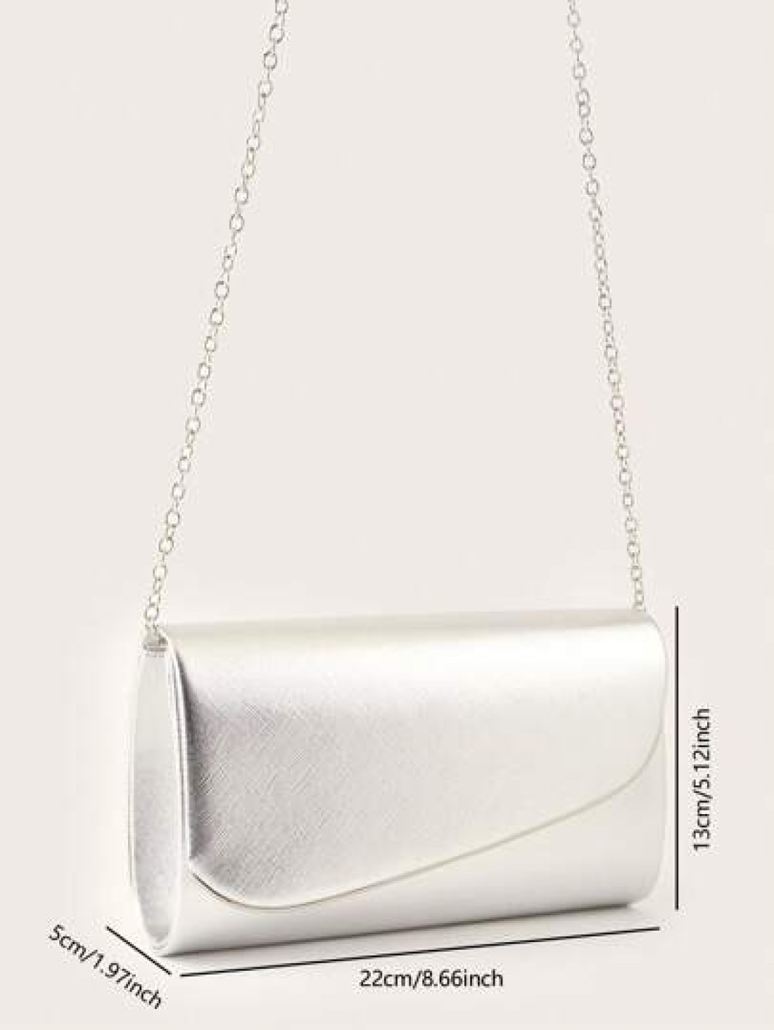 Glitter Shiny Luxury Glamorous Elegant Exquisite Large Women Clutch Purse Evening Bag Prom Handbag With Detachable Chain For Wedding Velvet Elegant For Girls Women College Students Rookies White Colla