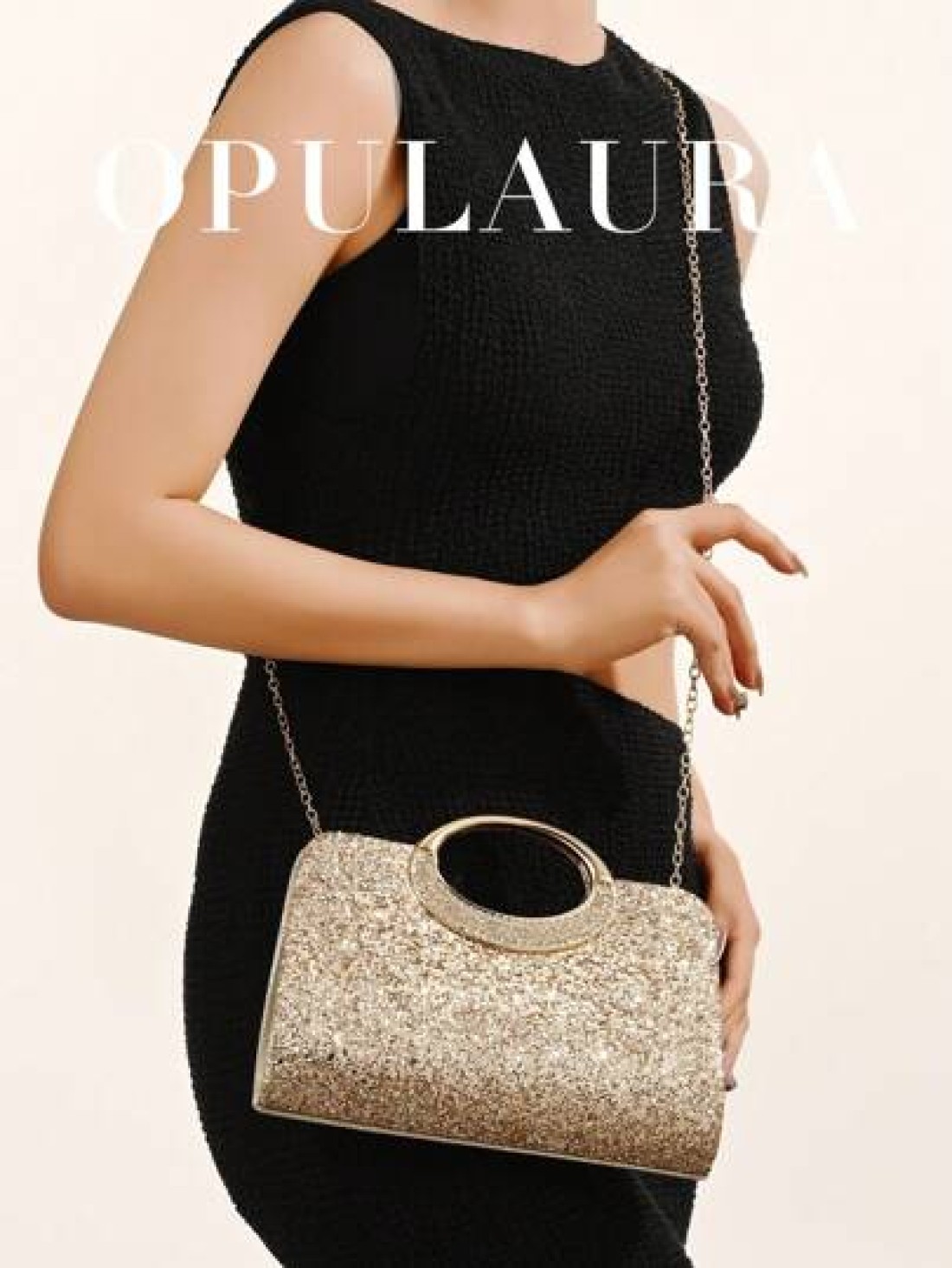 OpulAura Women s Fashion Sparkling Crystal Rhinestone Clutch Purse Luxury Shiny Rhinestone Evening Handbag For Prom Party Ball Birthday Celebration Bridal Clutch Elegant Prom Bag