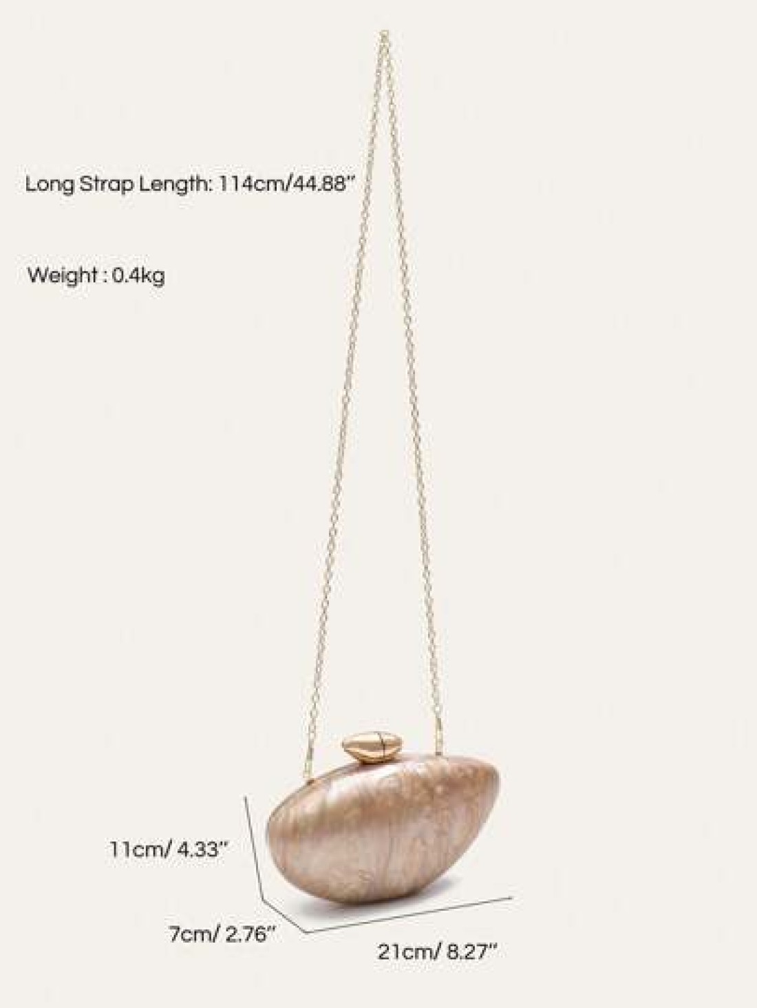 STEPHIECATHY Women s Glamorous Elegant Acrylic Clutch Magnet Closure Long Chain Shoulder Cross Body Evening Bag For Dinner Cocktail Party Banquet Dating Gift Perfect For Party Wedding Prom Dinner Banq