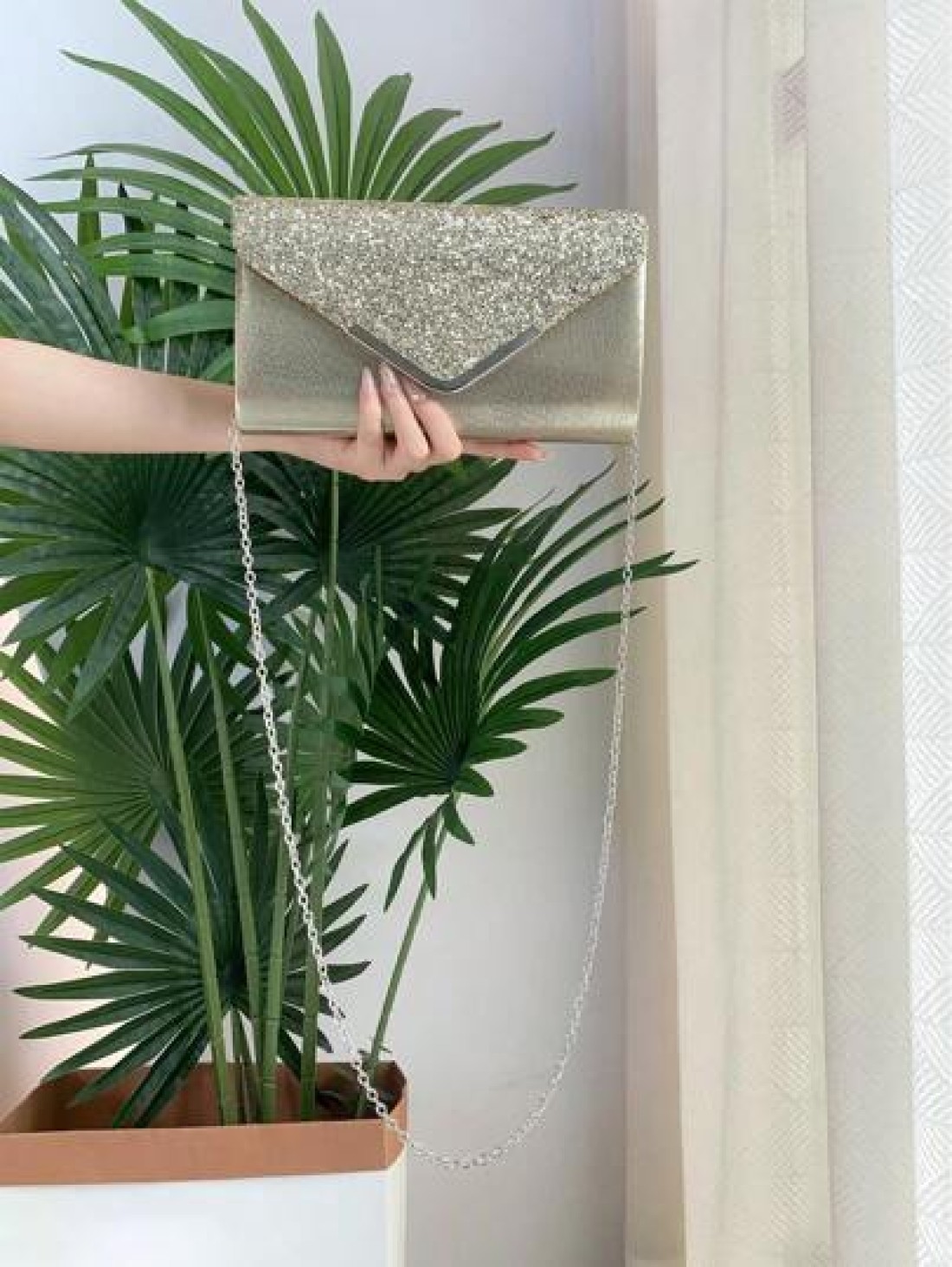 Fashion Sequin Women s Clutch Bag Stylish Prom Evening Bag Envelope Bag Luxurious And Elegant Bridal Bag Suitable For Parties Proms Dinners Graduation Ceremonies Matching With Sequin Evening Dresses W
