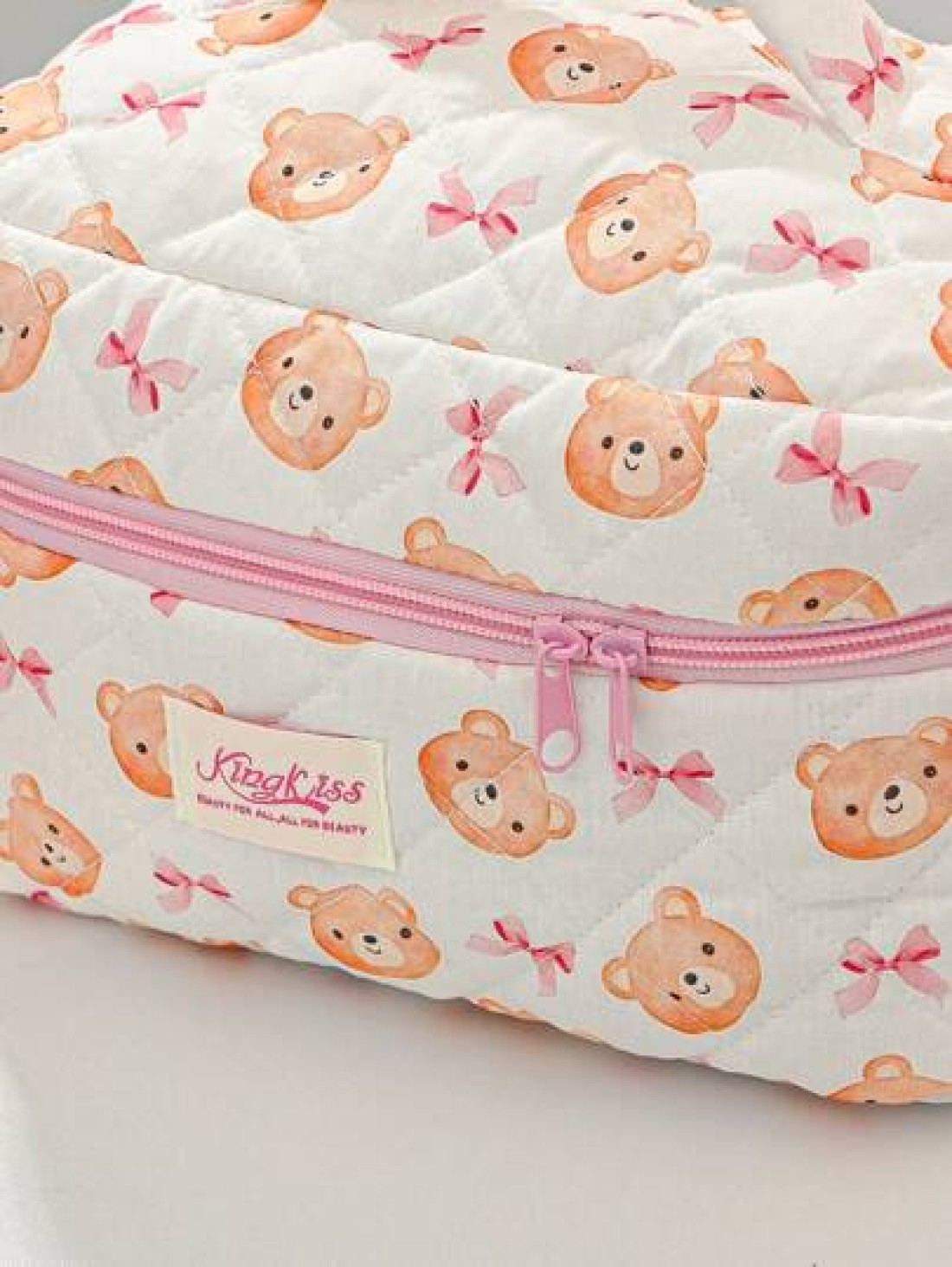 1 Piece Large Capacity Women Makeup Bag Fashion Sweet Style Cosmetic Bag Set Printed Wash Bag Sorting Storage Bag Vanity Organizer Beauty Case Zipper Pouch Makeup Bag Toiletry Bag Versatile Storage Ba