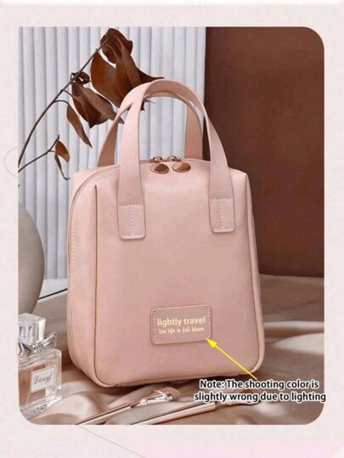 1pc Makeup Bag Cosmetic Bag Toiletry Bag Ladies Bag Portable Toiletry Kit Waterproof Makeup Bag Large Capacity Makeup Bag Cosmetic Travel Bag Multi Functional Travel Organizer Clutch Cosmetic Storage