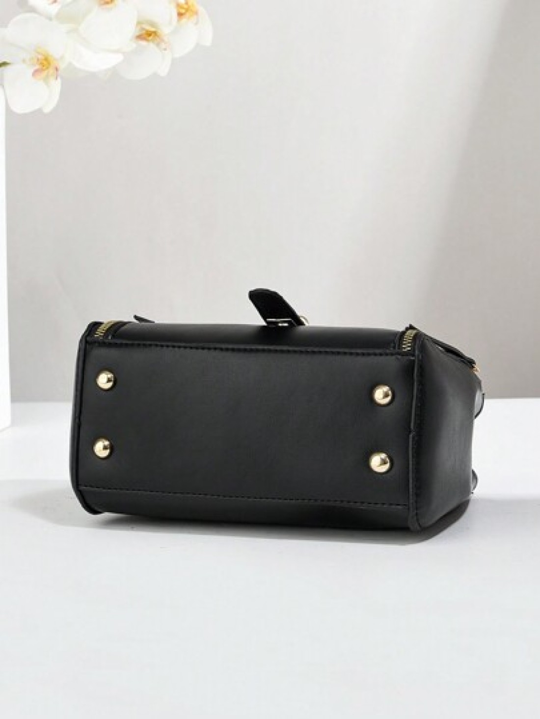 PLANEE Lightweight Business Clamshell Square Bag With Top Handle Shoulder Small Bag Fashionable Crossbody Bag High End Solid Color Small Square Bag Classic Versatile Commuter Small Bag Ideal For Offic