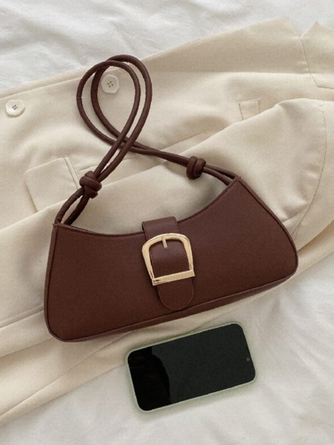 Buckle Decor Bag