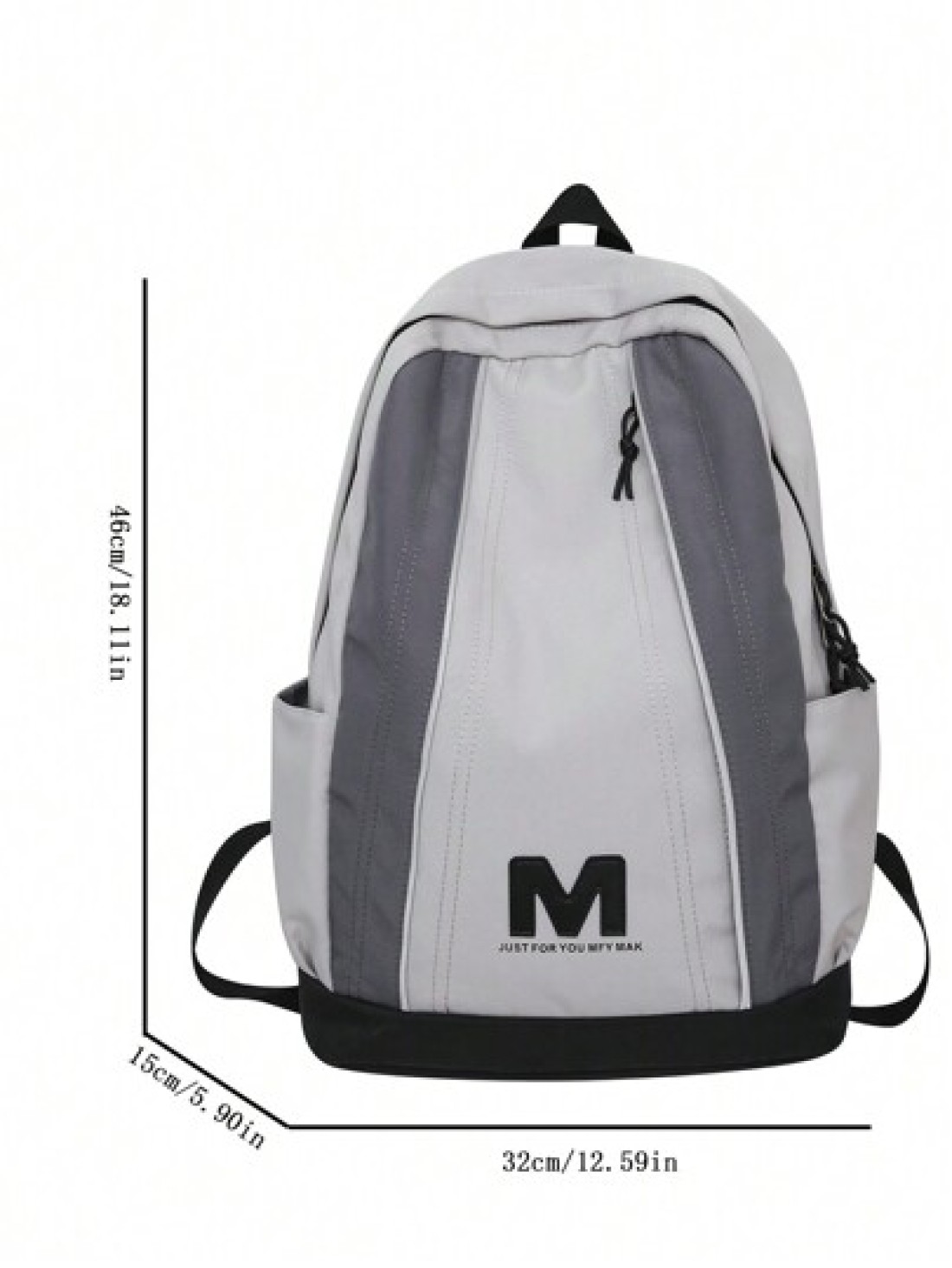 High School Backpack For Men Korean Style Large Capacity Travel Bag For Middle School And College Students Leisure And Vacation Two Toned Shoulder Bag With Academia Style Commute Book Bag School Bag S