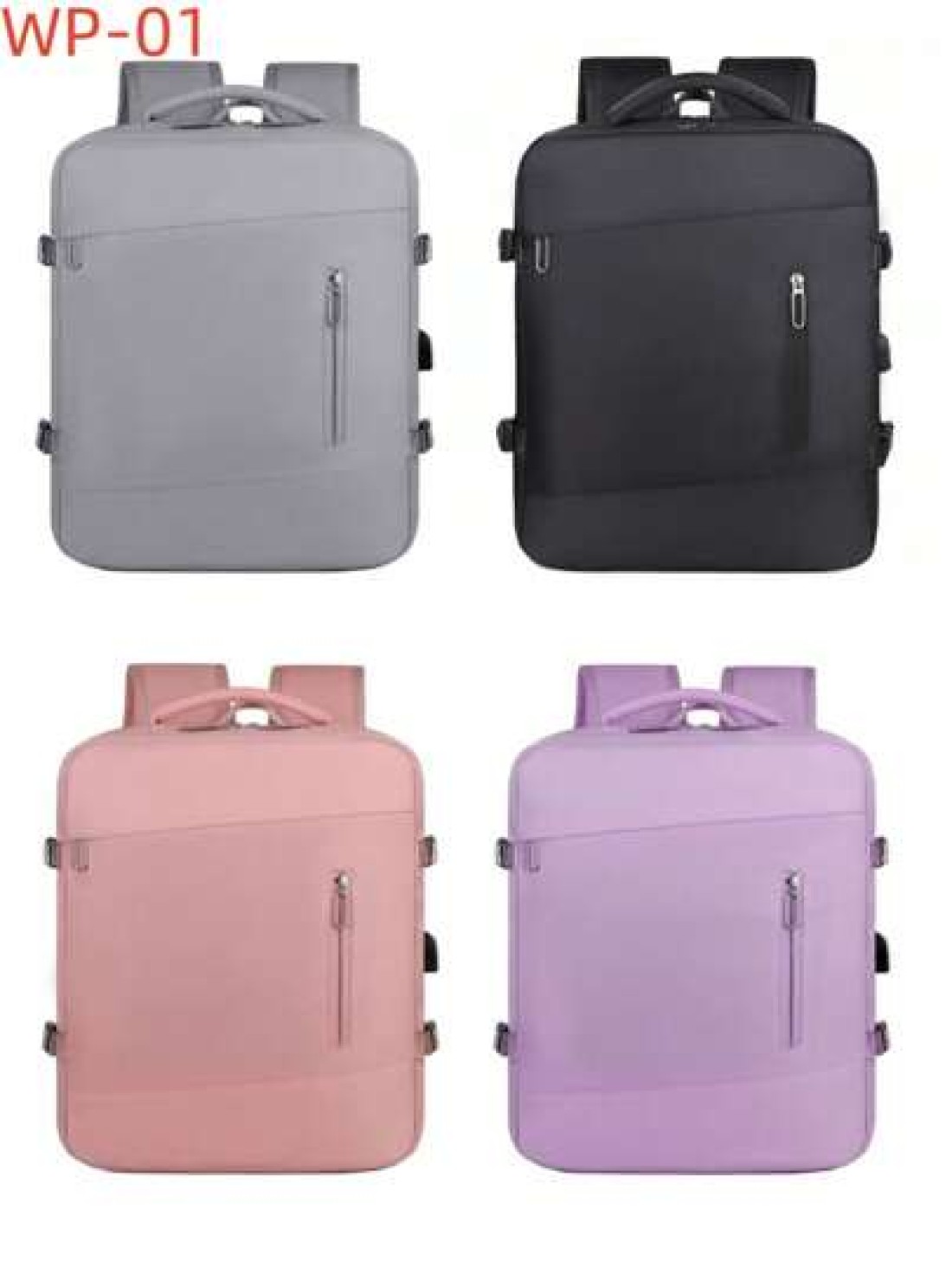 1pc Travel Backpack For Men Women 40L Flight Approved Carry On Backpack Large Expandable Luggage Backpack Bussiness Travel Backpack With USB Charging Port And Anti Theft Pocket 17 Inch Water Resistant