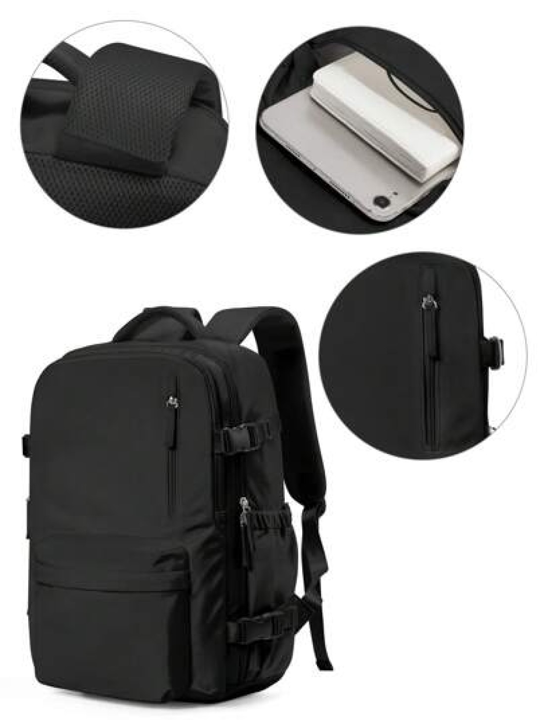 Lightweight Large Capacity Airline Approved Carry On Backpack Travel Backpack School Bag With Multi Compartments Functional Laptop Backpack Computer Bag With Luggage Strap Design And Laptop Compartmen