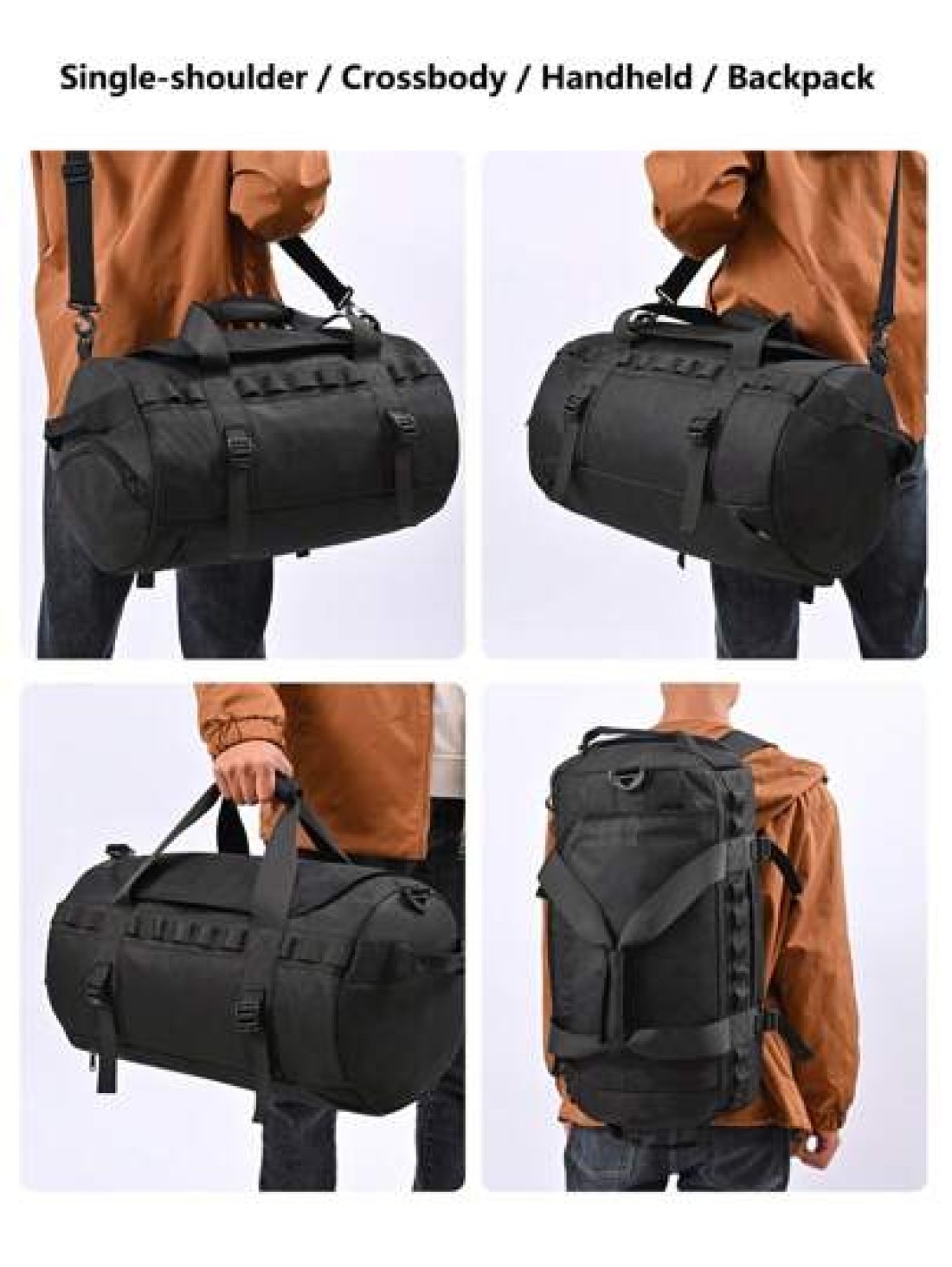 Extra Large Multi Purpose Travel Bag Hand Carry Backpack For Men High Capacity Duffle Bag Moving Storage Outdoor Gear With Trunk Organizer Graduation Camping