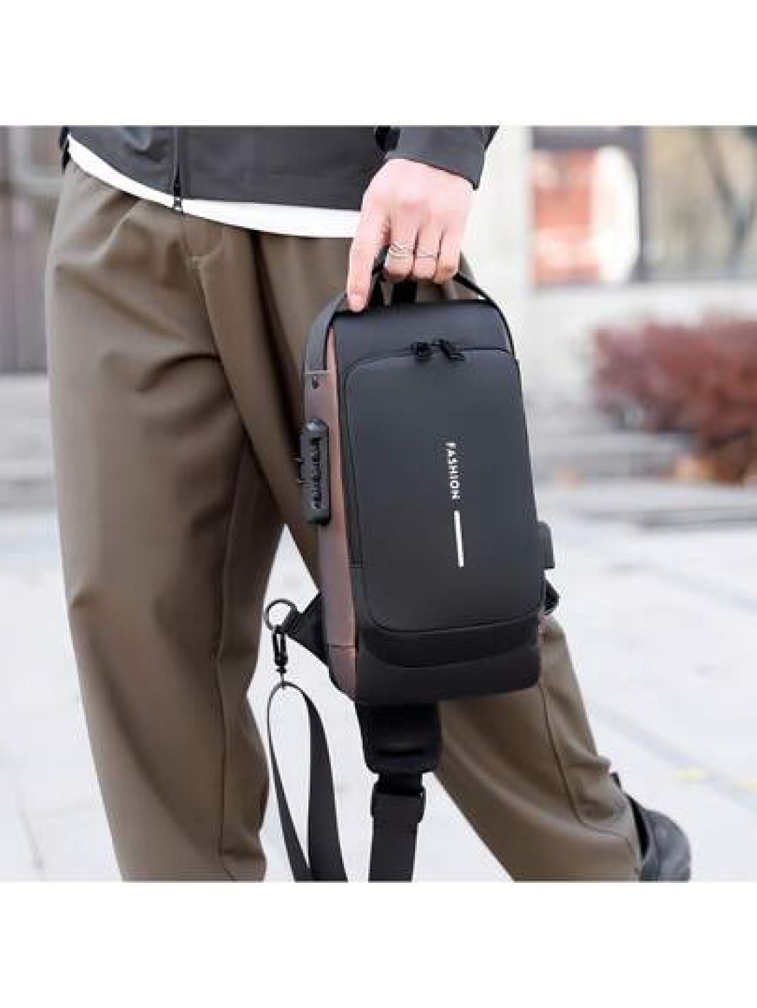 1 Multi Functional Waterproof Shoulder Bag Suitable For Outdoor Travel And Work Large Capacity Messenger Bag