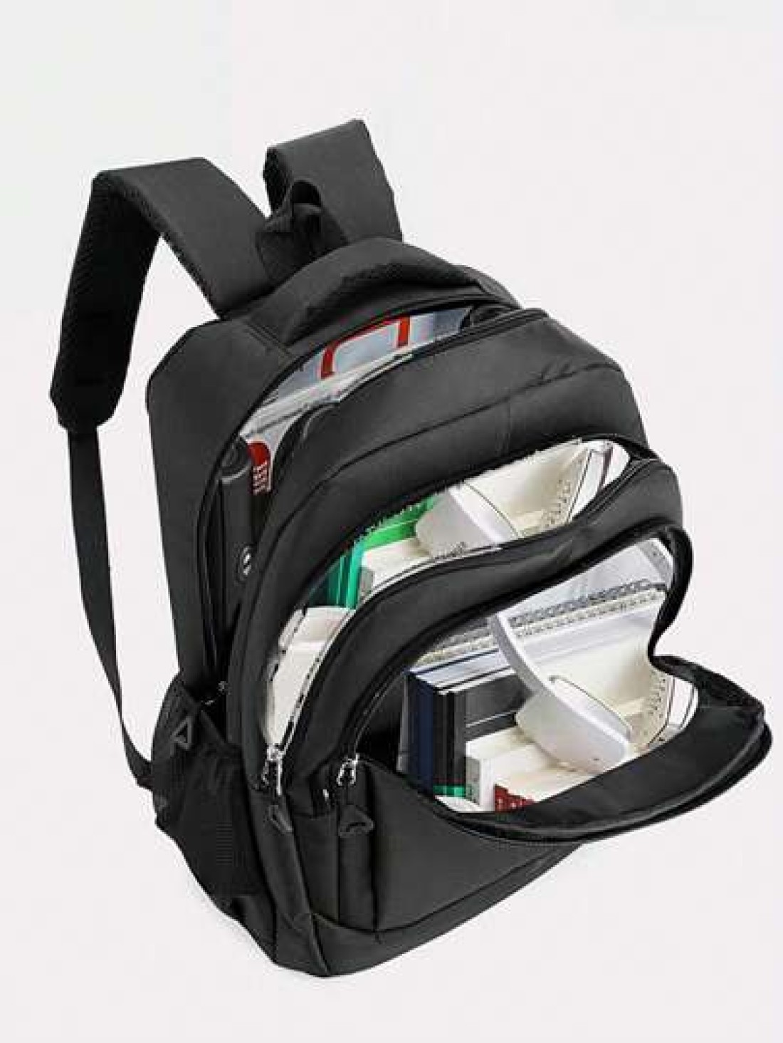 1pc Travel Business Laptop Backpack For 15 6 Inch PC Casual Sport Style Nylon Backpack For Men Large Student Bag Lightweight Multi Function Travel Bag Easy Storage Day Bag Stylish Business Travel Bag