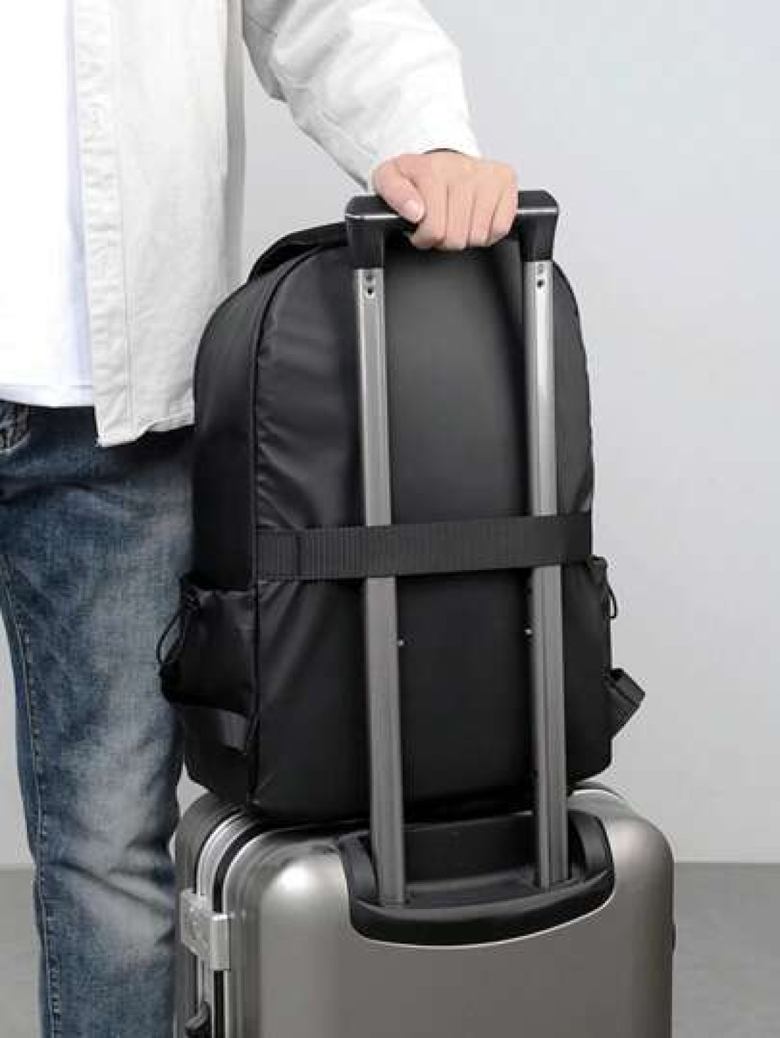 Black Waterproof Backpack Laptop Bag School Backpack For Men