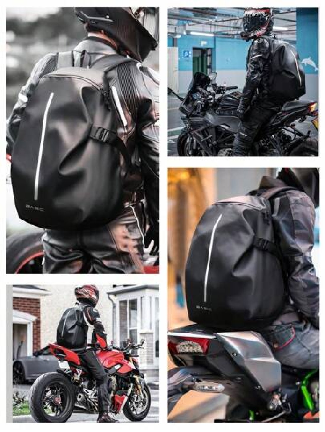 Cycling Backpack Motorcycle Helmet Bag Full Helmet Backpack Women Knight Bag Waterproof Travel Bag Travel Man Large Capacity Multi Functional For Work Travel Business For Hiking Camping For Women And