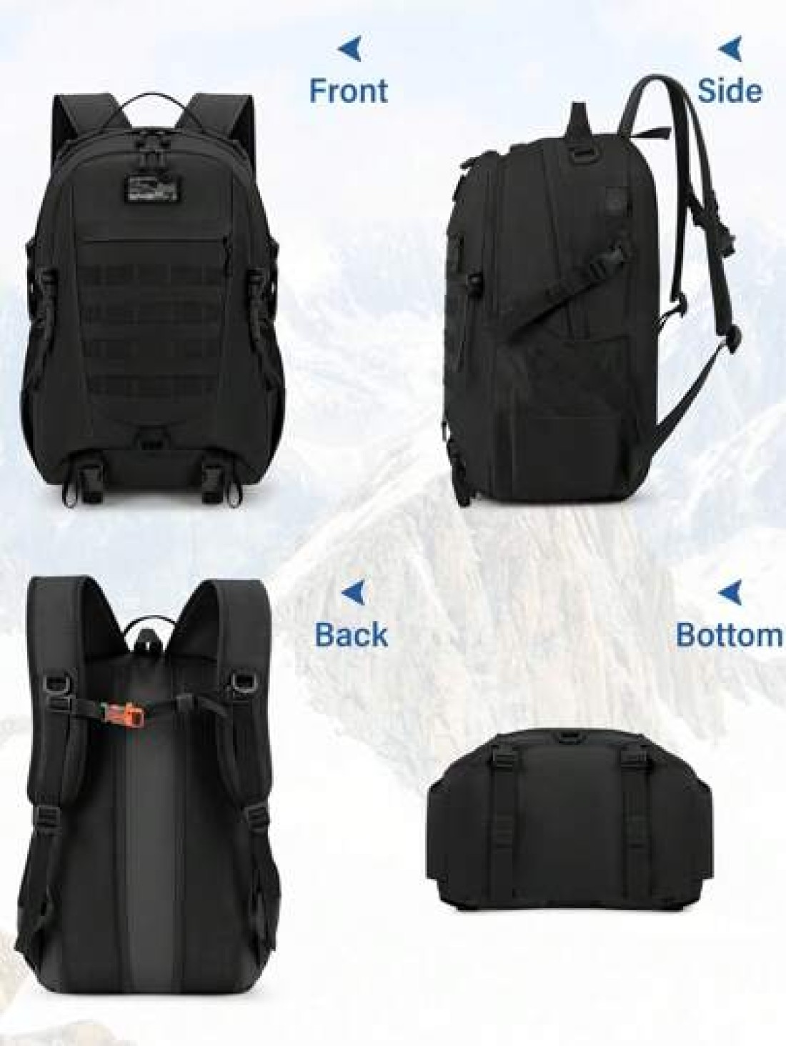 Hiking Backpack Military Tactical Backpacks Hunting Rucksack For Camping Cycling Climbing Walking Mountaineer Outdoor Sports
