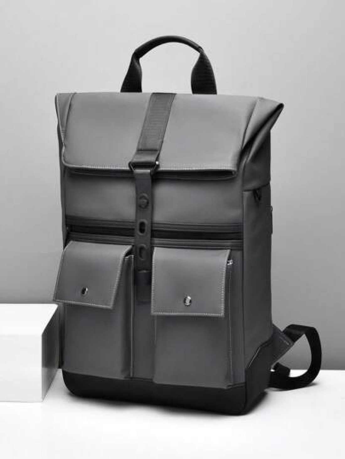 peach tree Multifunctional Large Capacity Business Travel Backpack Versatile School Laptop Backpack PU Leather Minimalist Style Unisex Backpack Suitable For Back To School Travel Hiking Outdoor Activi
