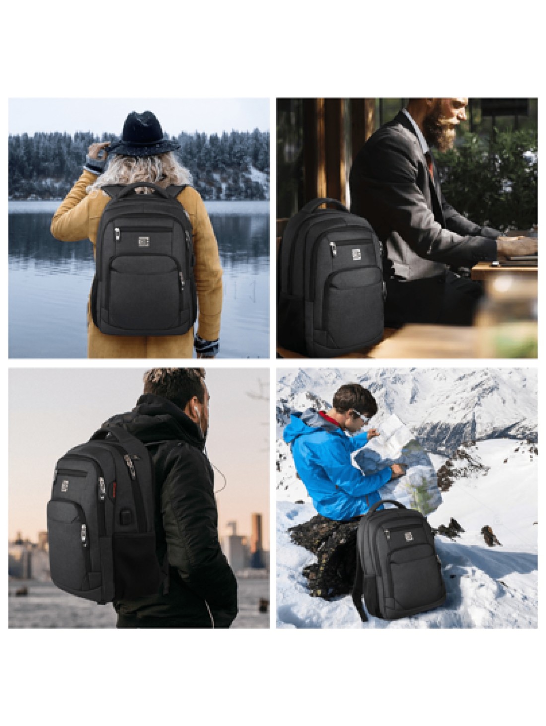 15 6 Inch Backpack Large Capacity Weekend Overnight Bag Travel Backpack Airline Approved Water Proof Laptop Backpack Gift Casual Backpack School Backpack With USB Port Best Valentine s Day Camping Hik