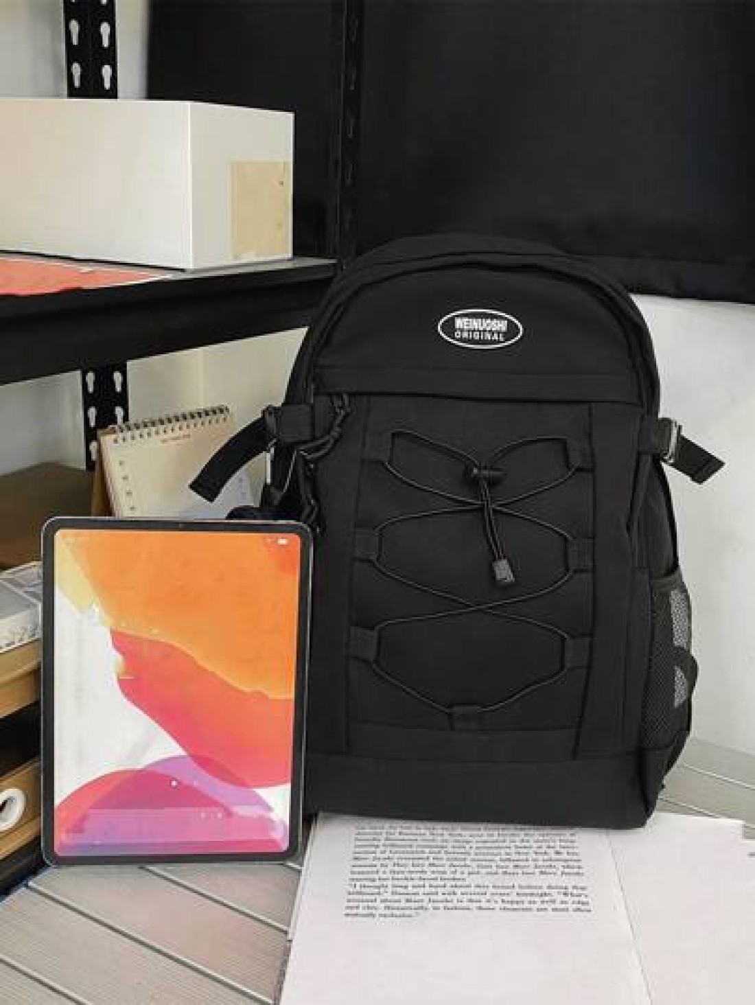 Large Capacity Backpack Simple Solid Color Schoolbag Rucksack Summer College Bag Dad School Bag Freshman Multi Functional Dorm University Gifts Fall Christmas Scream Bag Backpack Winter Christmas Gift