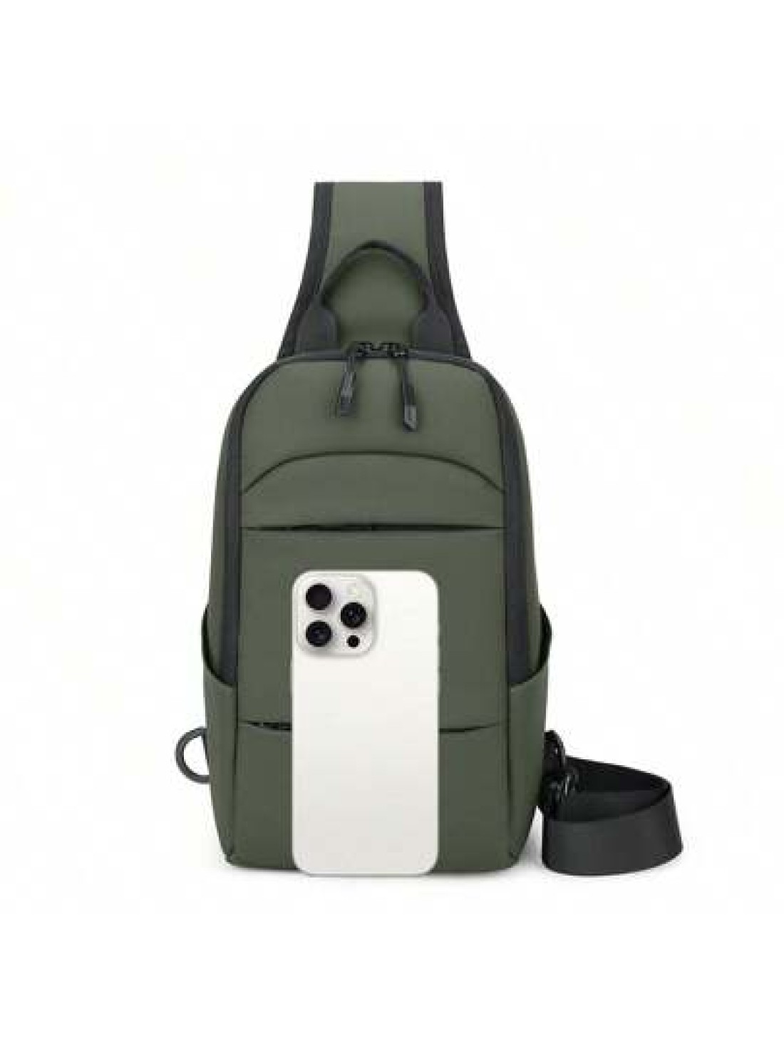 New Men s Breast Bag Large Capacity Personalized Long Distance Riding Bag For Work Commuting Fashion Shoulder Bag