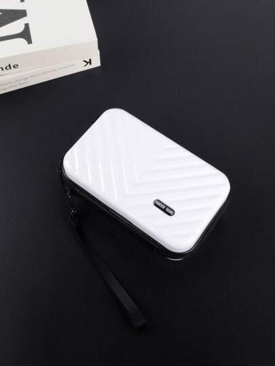 Compact Suitcase Messenger Bag Hard Shell Shoulder Bag Crossbody Bag Lightweight For Back To School College Travel Water Resistant PVC Material Minimalist Casual Style Gifts For Boyfriend Sling Bag Fa