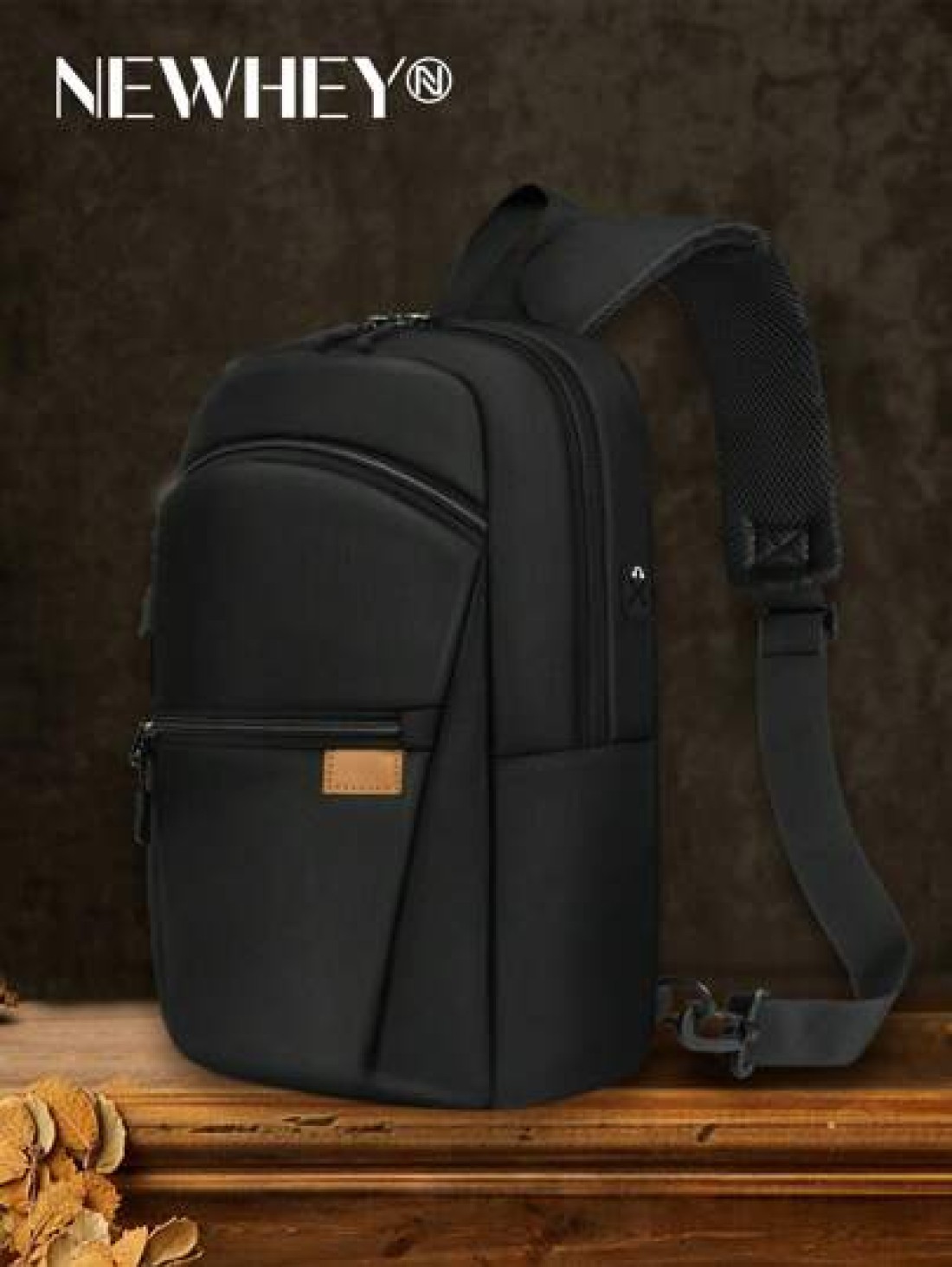 Sling Bag For Men Lightweight Waterproof Chest Crossbody Bag Anti Theft Multipurpose Sling Backpack For Outdoor Sport Business