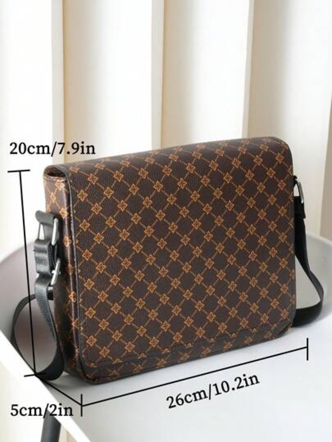 Flip Top Shoulder Bag European American Fashion Crossbody Bag Horizontal Large Capacity Business Casual Laptop Messenger Bag Floral Backpack