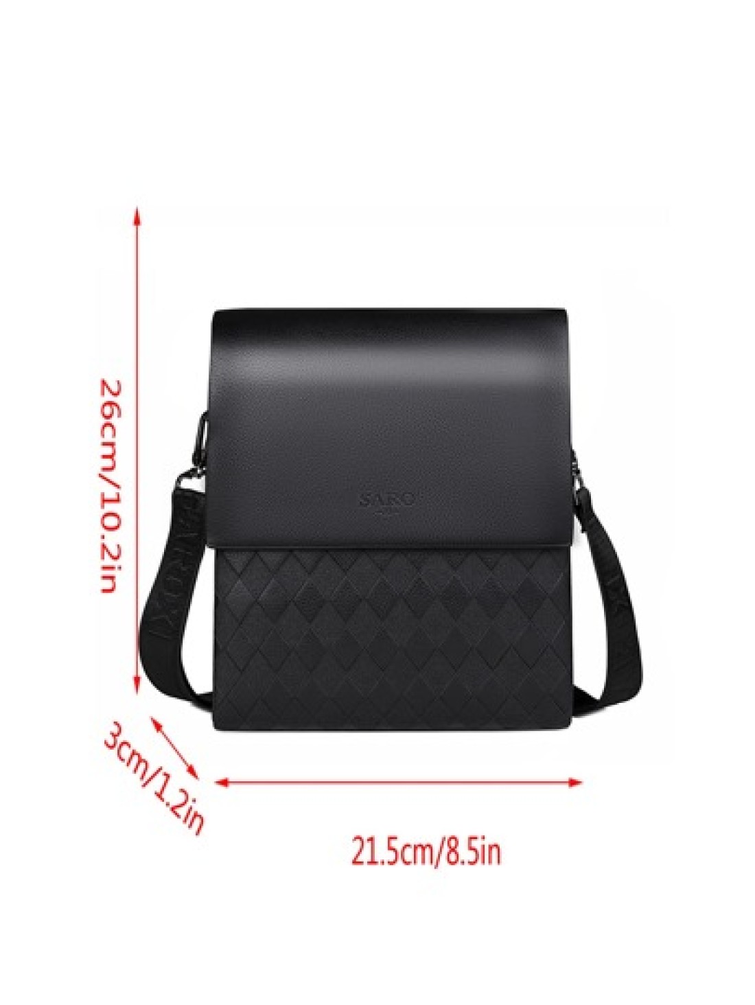 saroxi 1pc Men s Shoulder Messenger Bag Mini Side Pocket Crossbody Bag Multi Function Suitable For Commute PU Leather Casual Style Black Brown Color A Great Gift For Boyfriend