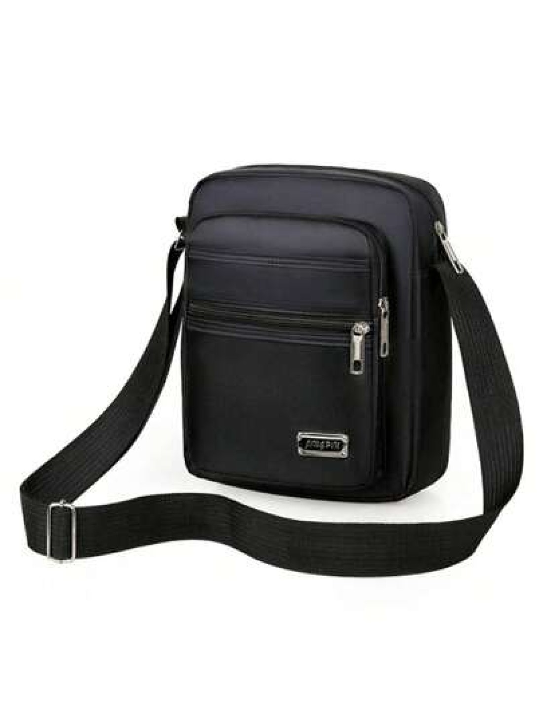 1PC Compact Crossbody Bag Nylon With Multi Zip Compartments Adjustable Strap For Comfortable Wear Freshman For Books Multi Functional Dorm University School Bag Students Commute Stylish Portable Sling