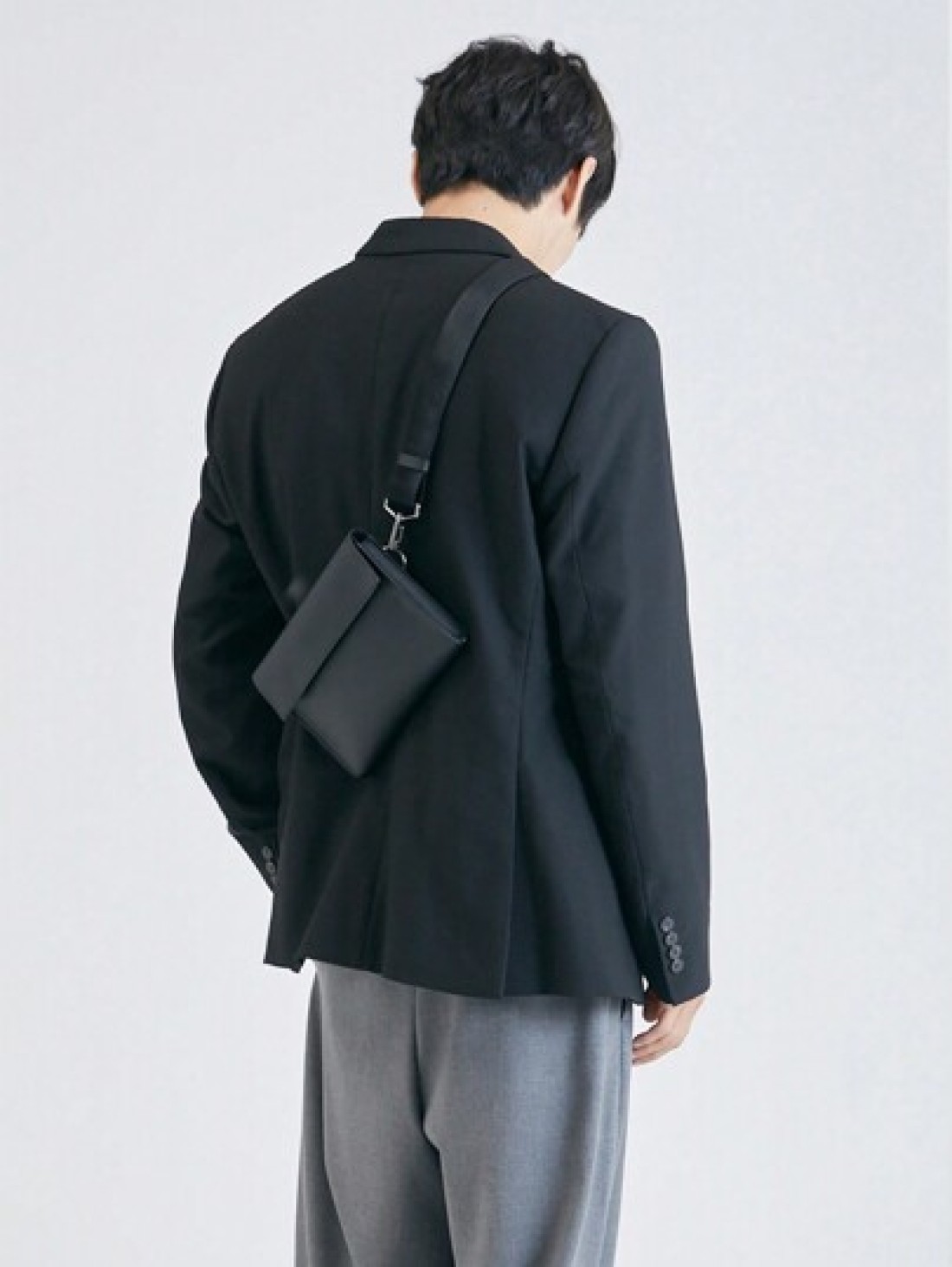 1Pc Black Fashionable Flap Over Crossbody Bag Sling Bag Messenger Bag Leather Bag For Commute Business Going Out Anti Theft Waterproof Gifts PU Leather Business Casual Minimalist Holiday Essentials Gi
