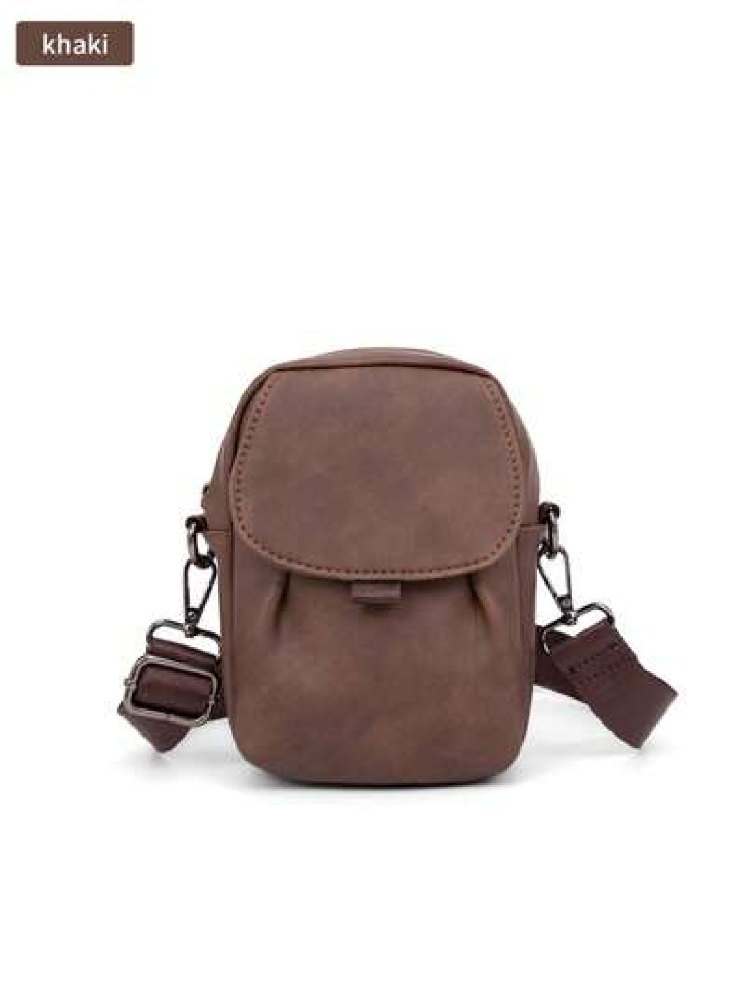 Men s New Phone Bag Korean Style Leather One Shoulder Messenger Bag Outdoor Casual Mini Waist Hanging Bag Flap Cover Square Bag In Cowhide Leather