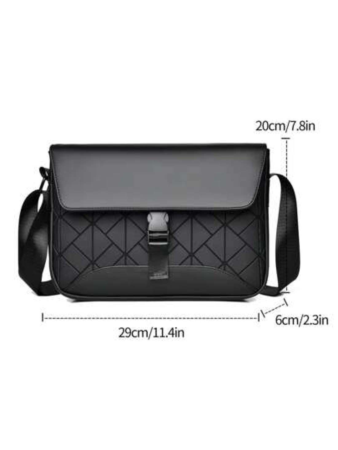 Men s Shoulder Bag Lattice Shoulder Bag Coin Purse Casual Commuter Bag Multi Compartment Mobile Phone Coin Purse Commuter Bag Messenger Bag Large Capacity Suitable For Travel PU Material Crossbody Bag