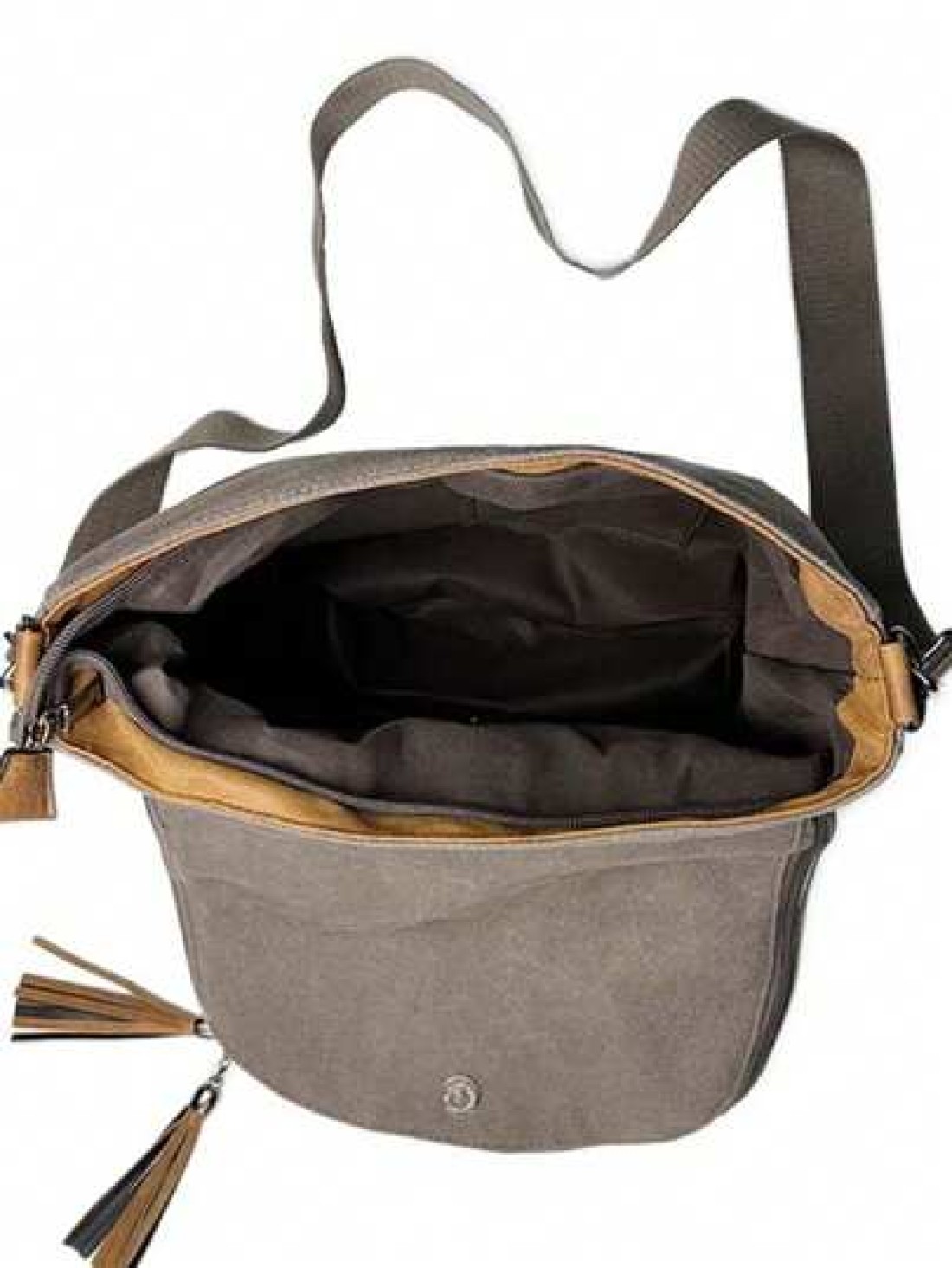 Pentagram Crossbody Bag Tassel Zipper Design Retro Classic Men Shoulder Bag Suitable For Hiking Commuting Travel School Sling Bag