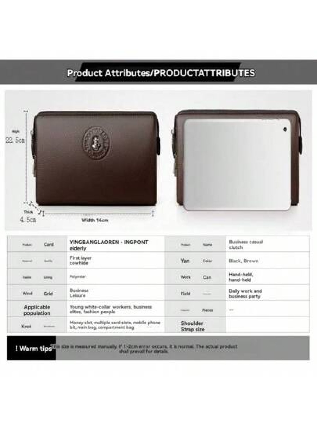 Genuine Leather Clutch Wallet Business Password Lock Wallet Anti Theft Handbag Wallet Phone Stand Briefcase Travel Bag Coffee Color Gifts Fall Christmas Scream Men Bag Men Wallet Hand Bag Men Coin Pur