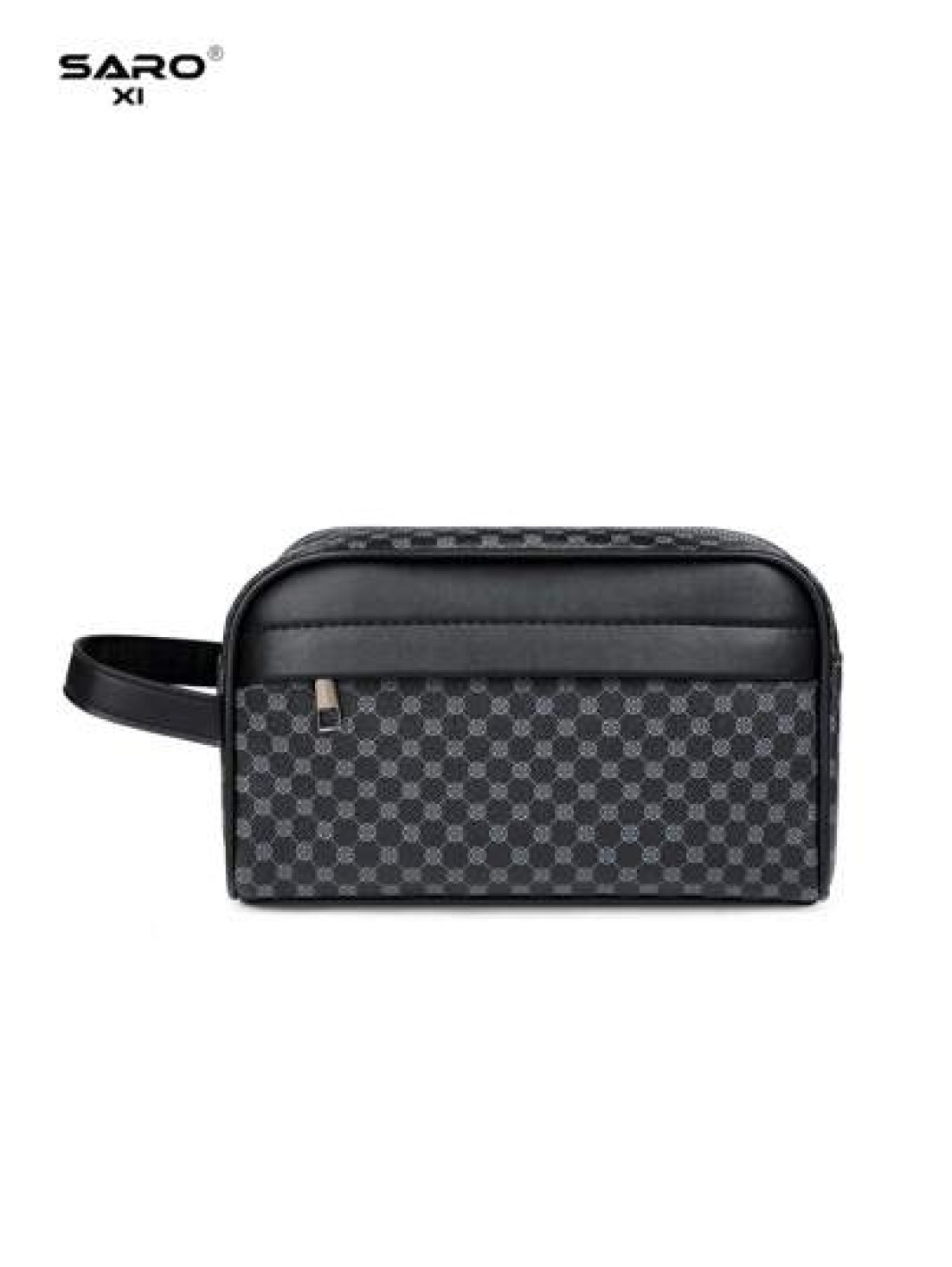 Men s Clutch Wallet Handheld Anti Theft Phone Pouch Wrist Strap Bag For Business Travel Grooming Storage Bag Black Floral Lightweight Portable Gift For Young Male Students Luxury Bags Pillow Bag Men