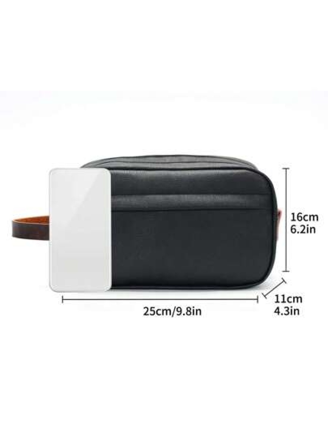 Men Clutch Bag Men Handbag Men Wristlet Bag Large Capacity Waterproof Lightweight For Business Sport Travel PU Leather Casual Business Laptop Outdoor Winter Purse Wash Bag Old Money Toiletry Bag Vinta